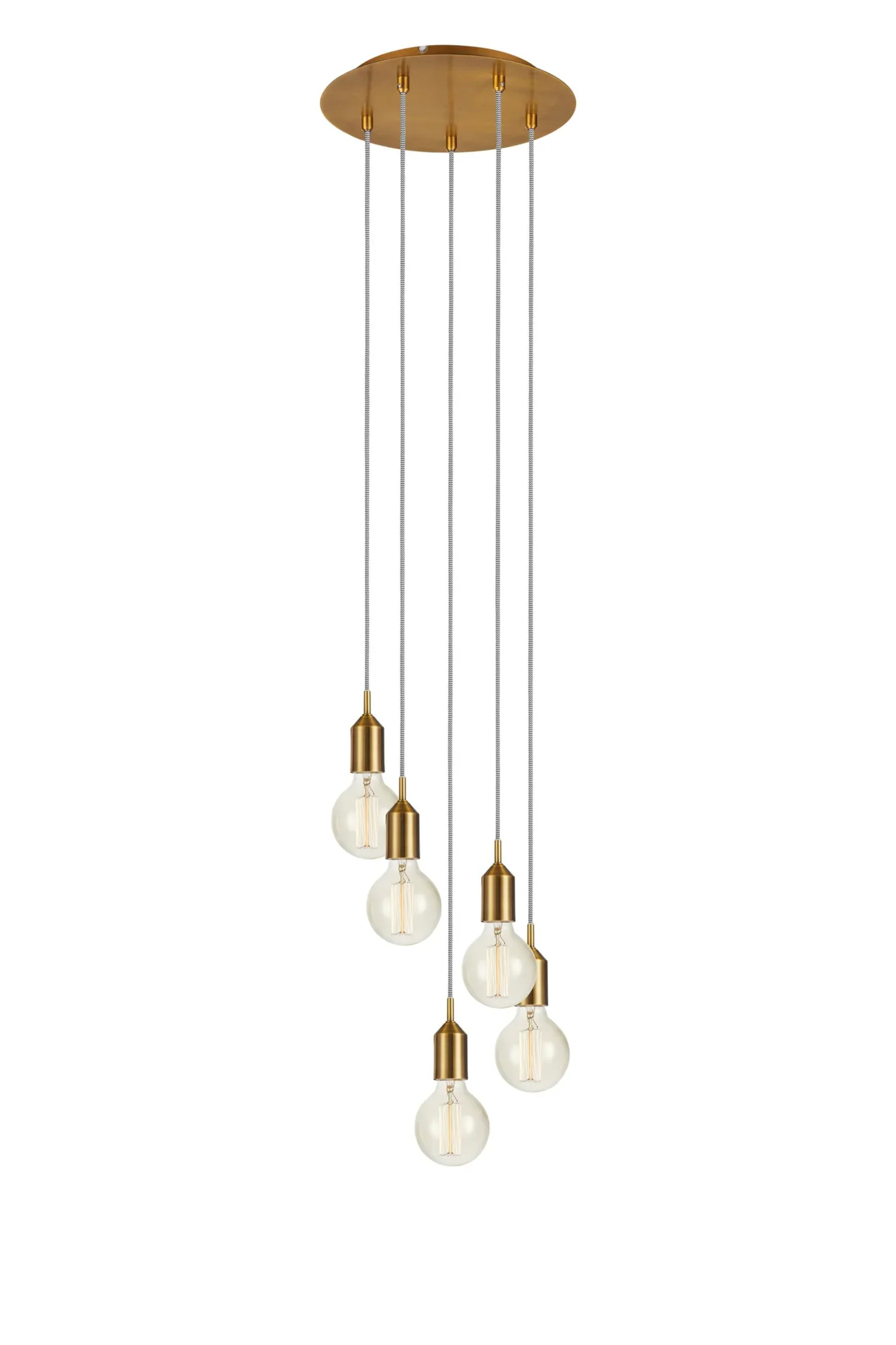Levně MARKSLOJD Markslöjd Bronx závěsné svítidlo bronzové 5 lamp kulaté