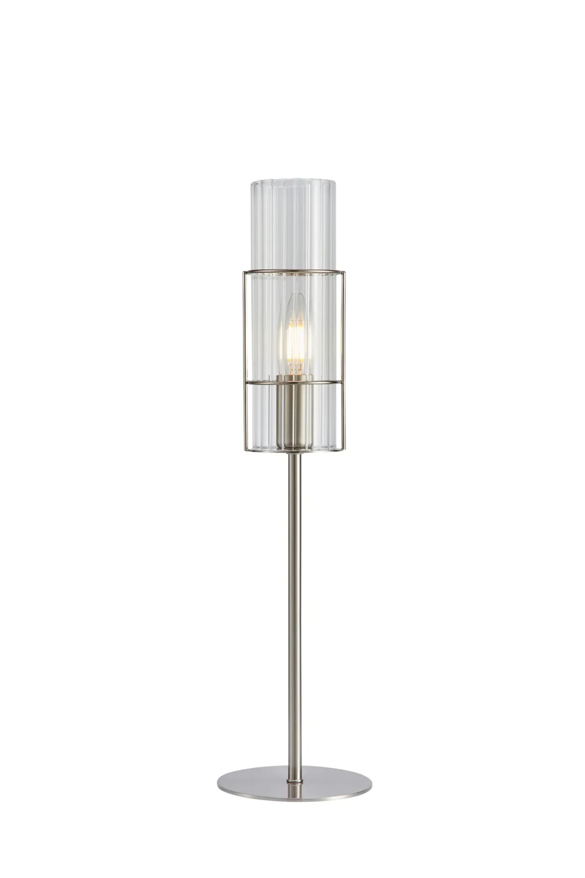 Levně MARKSLOJD Markslöjd stolní lampa Tubo nikl 50 cm