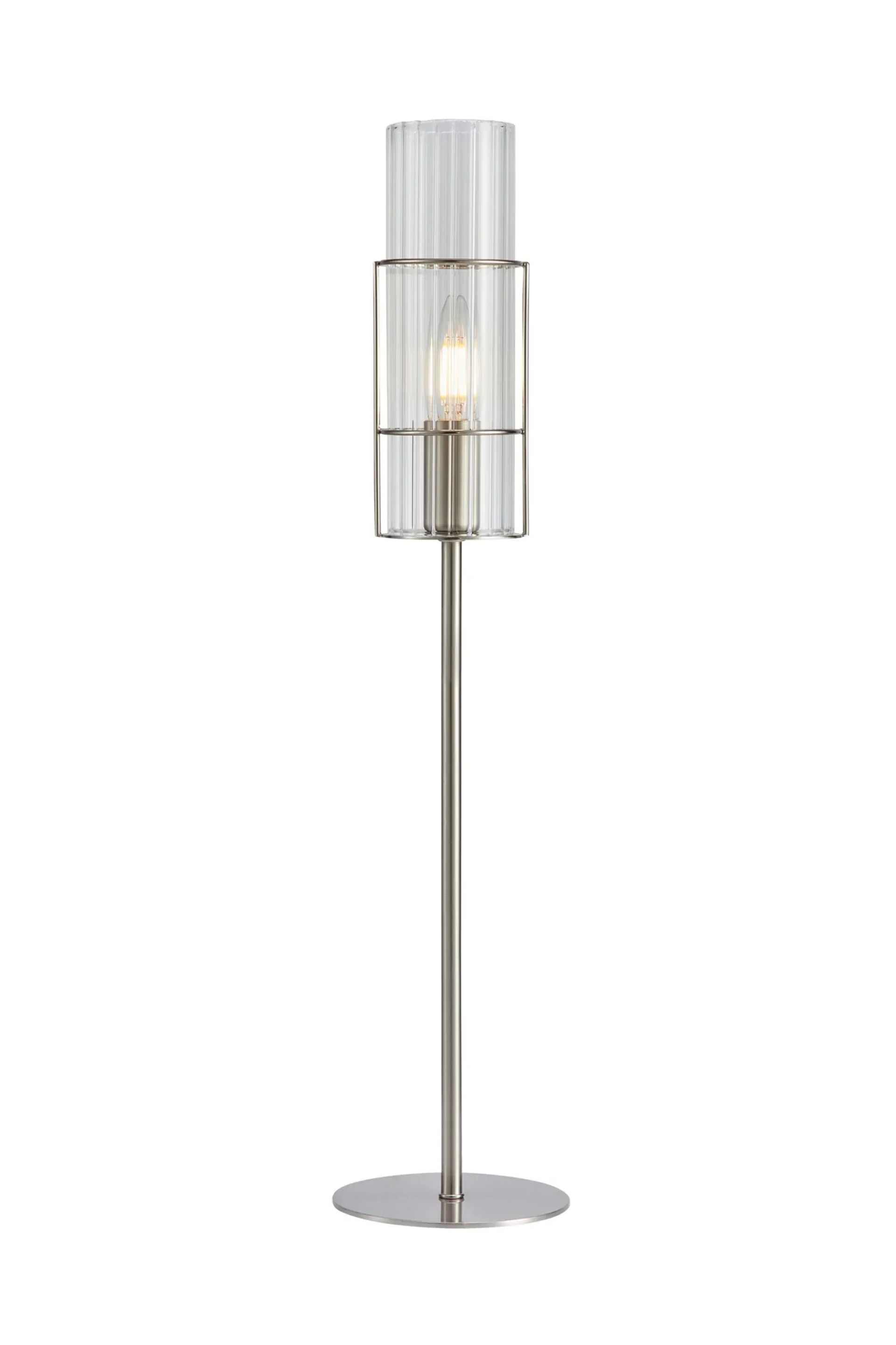Levně MARKSLOJD Markslöjd stolní lampa Tubo nikl 65 cm