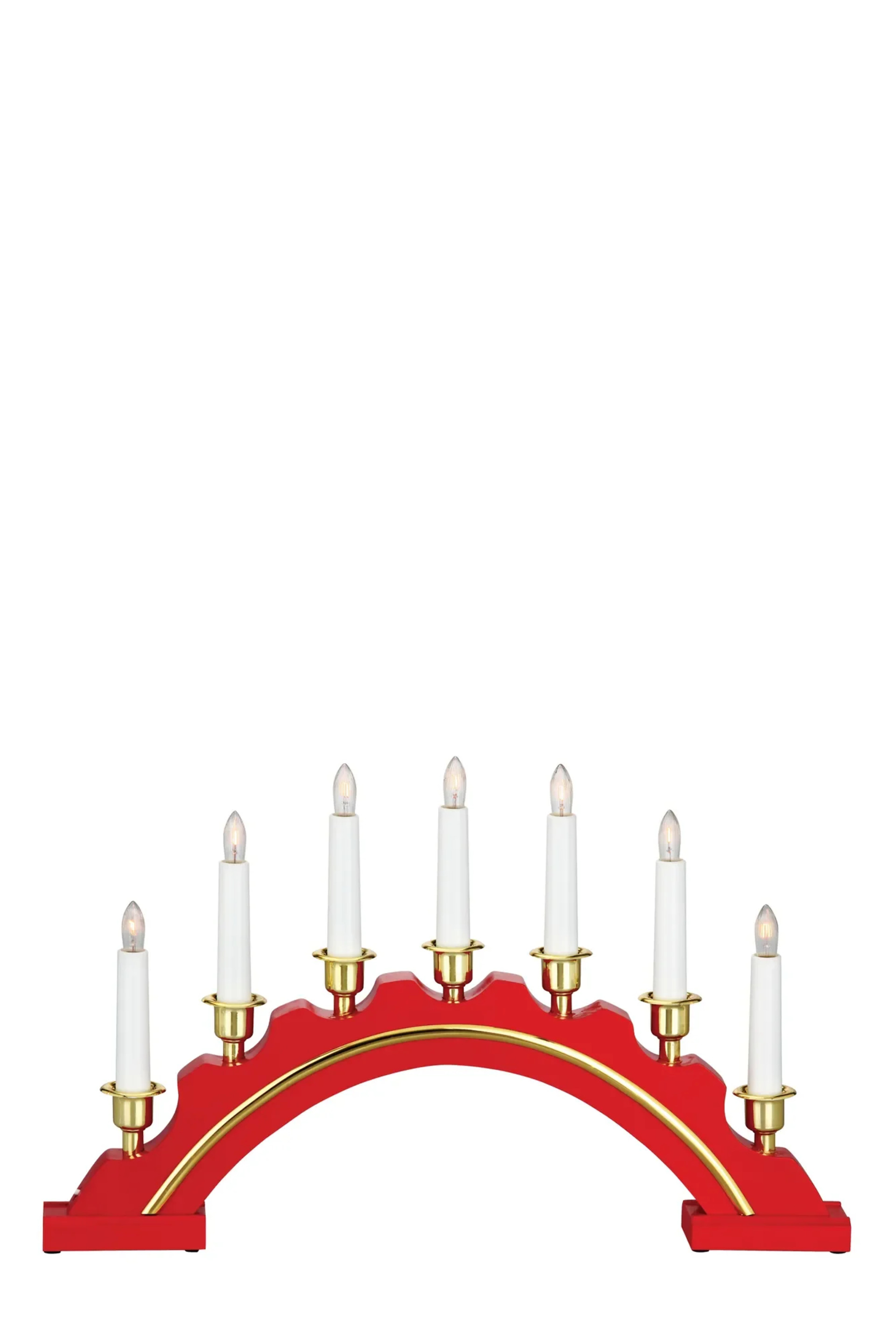 Levně MARKSLOJD Markslöjd Celine červený svícen