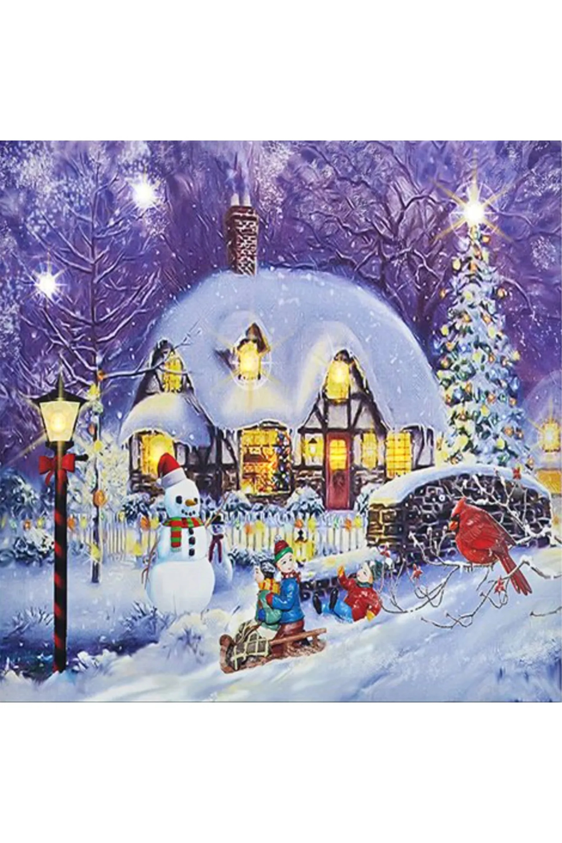 Levně MARKSLOJD Markslöjd Motiv LED vánoční obraz 30x30 cm