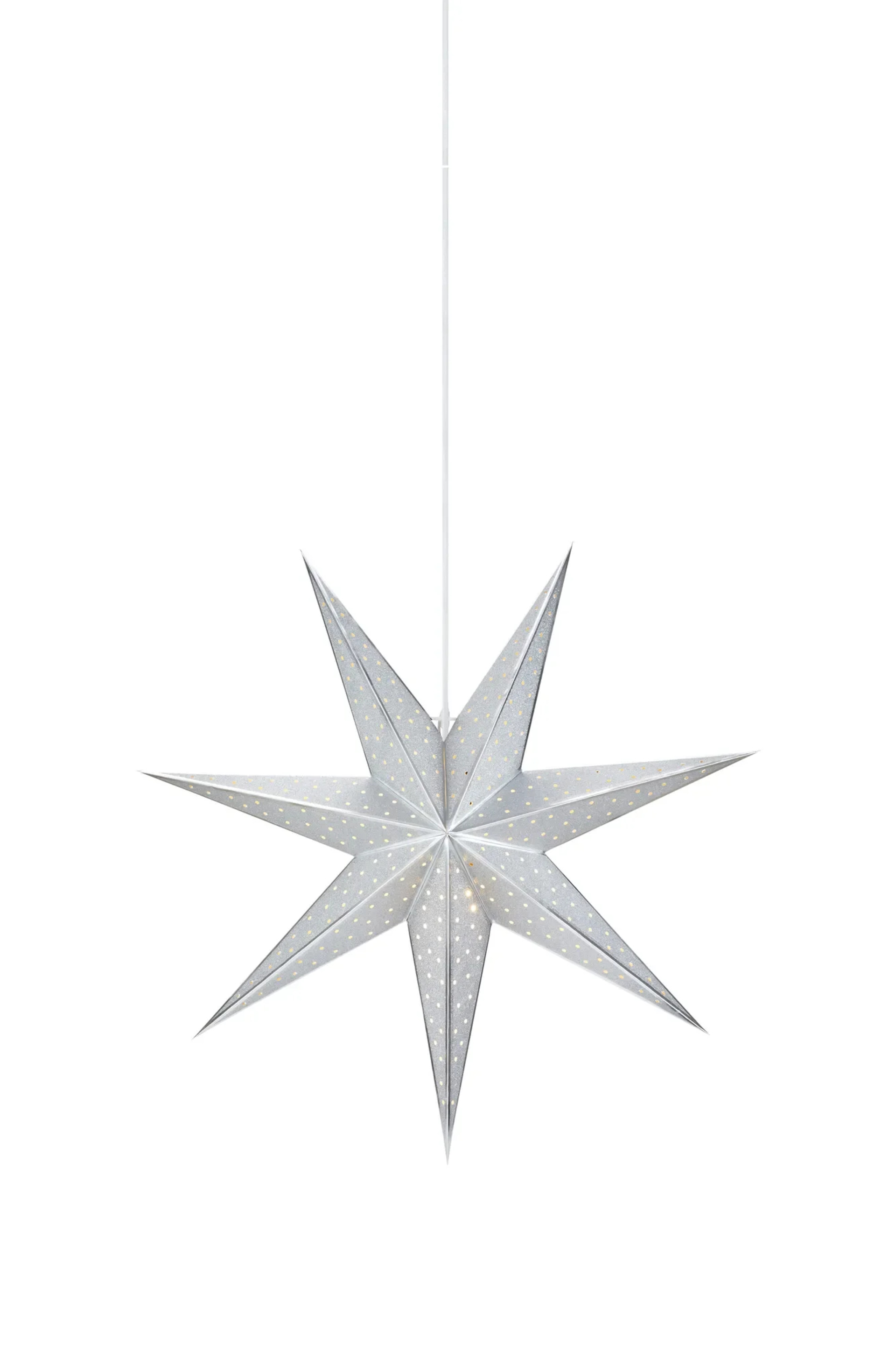 Levně MARKSLOJD Markslöjd Glitter stříbrná závěsná hvězda 45 cm