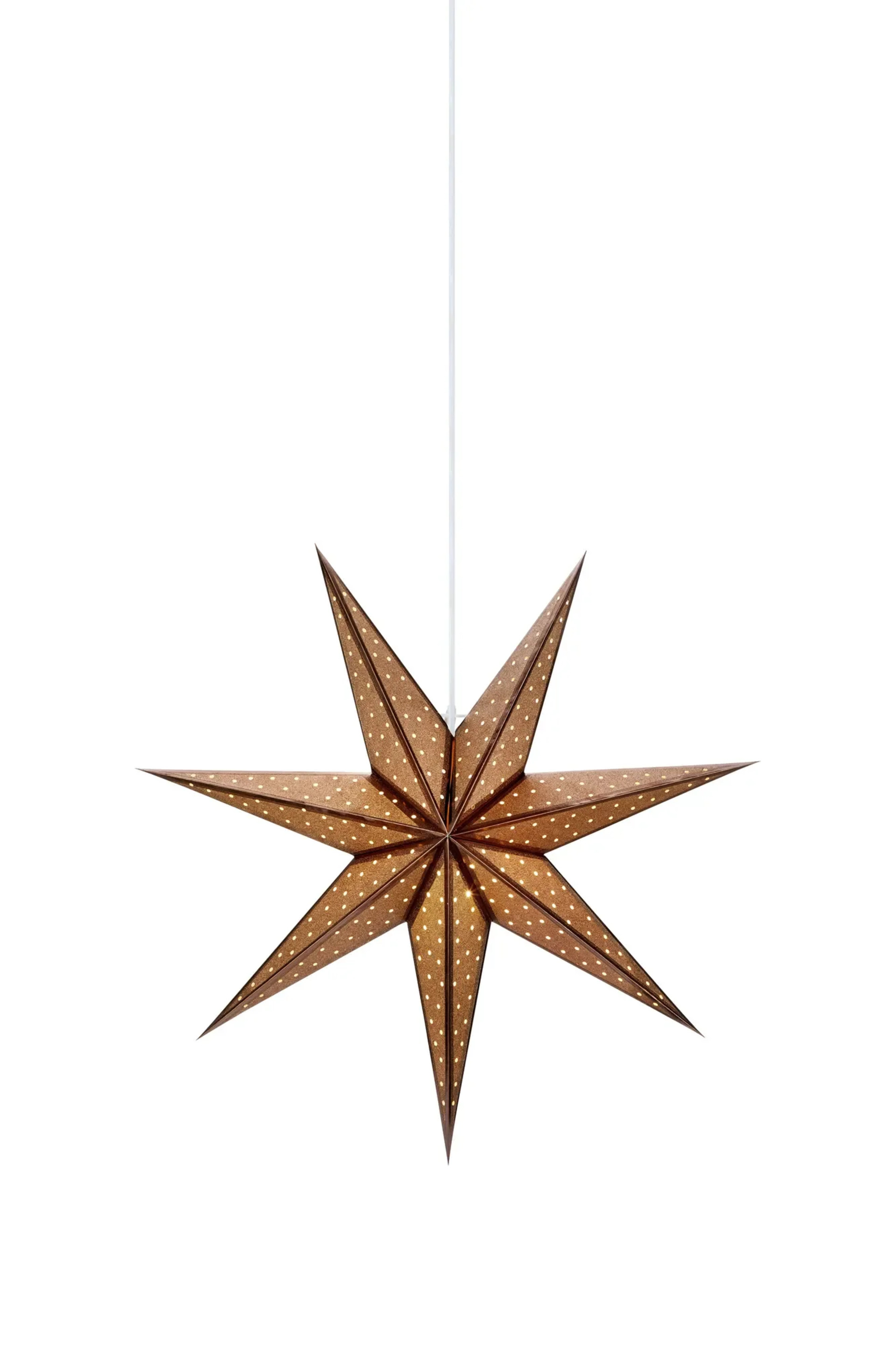 Levně MARKSLOJD Markslöjd Glitter bronzová závěsná hvězda 45 cm