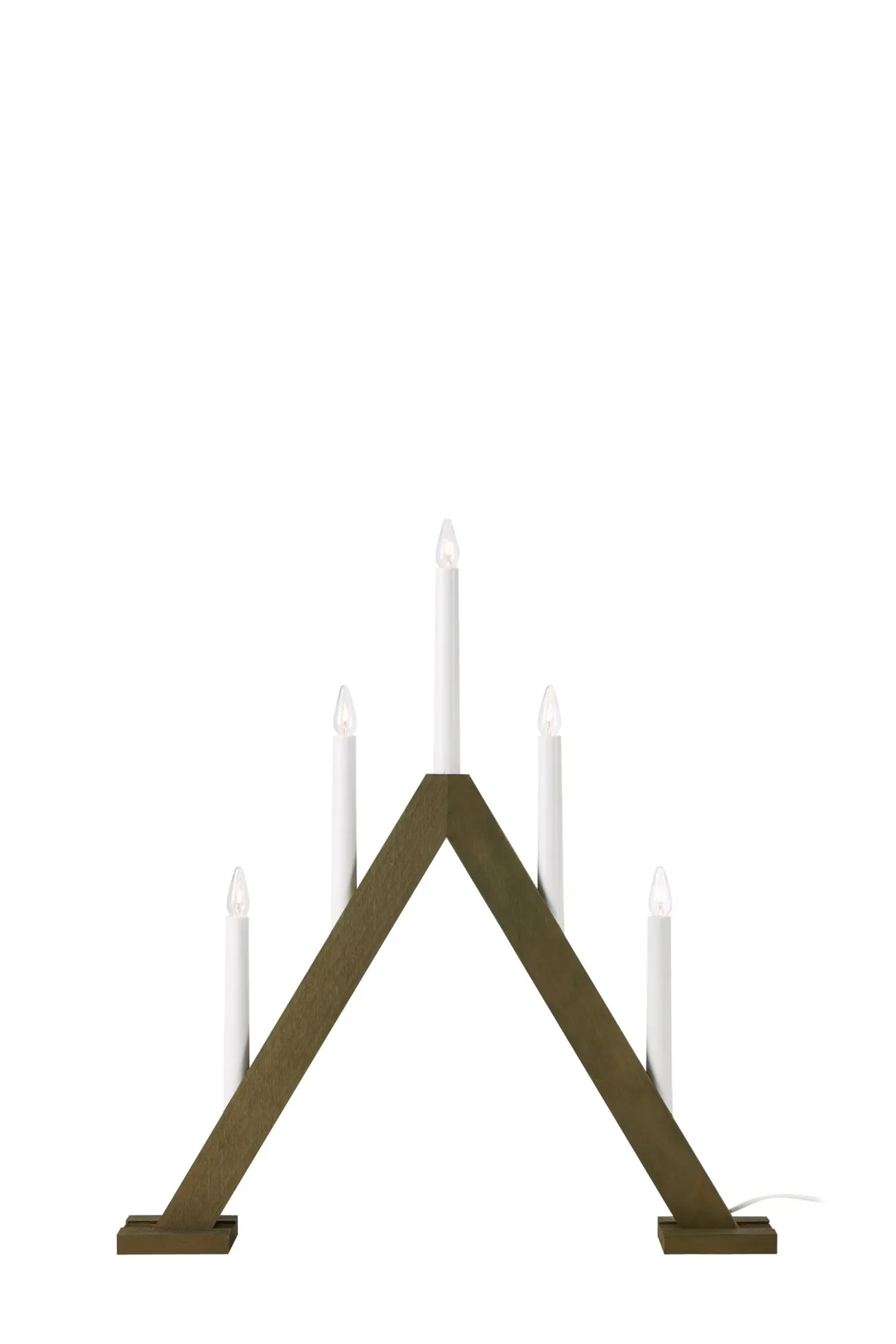 Levně MARKSLOJD Markslöjd Ariele adventní svícen tmavá hnědá 47 cm