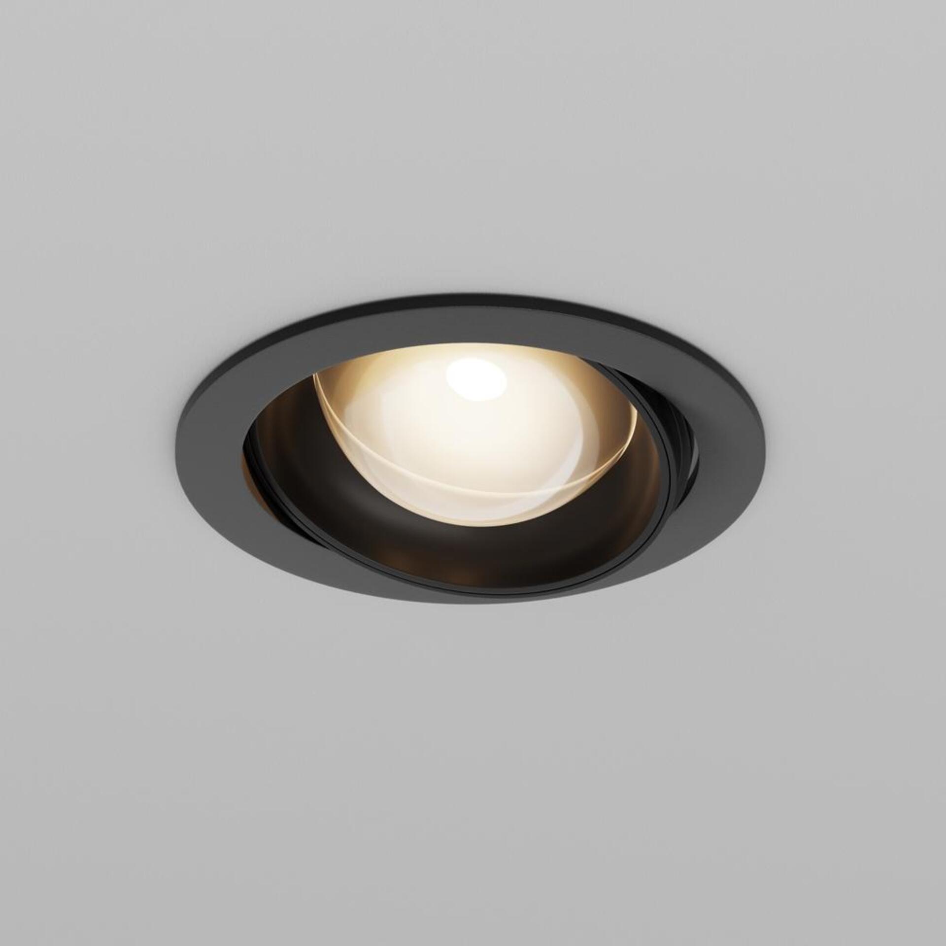 Levně MAYTONI Vestavné svítidlo Lens 3000K 12W 70d DL105-12W3K-B