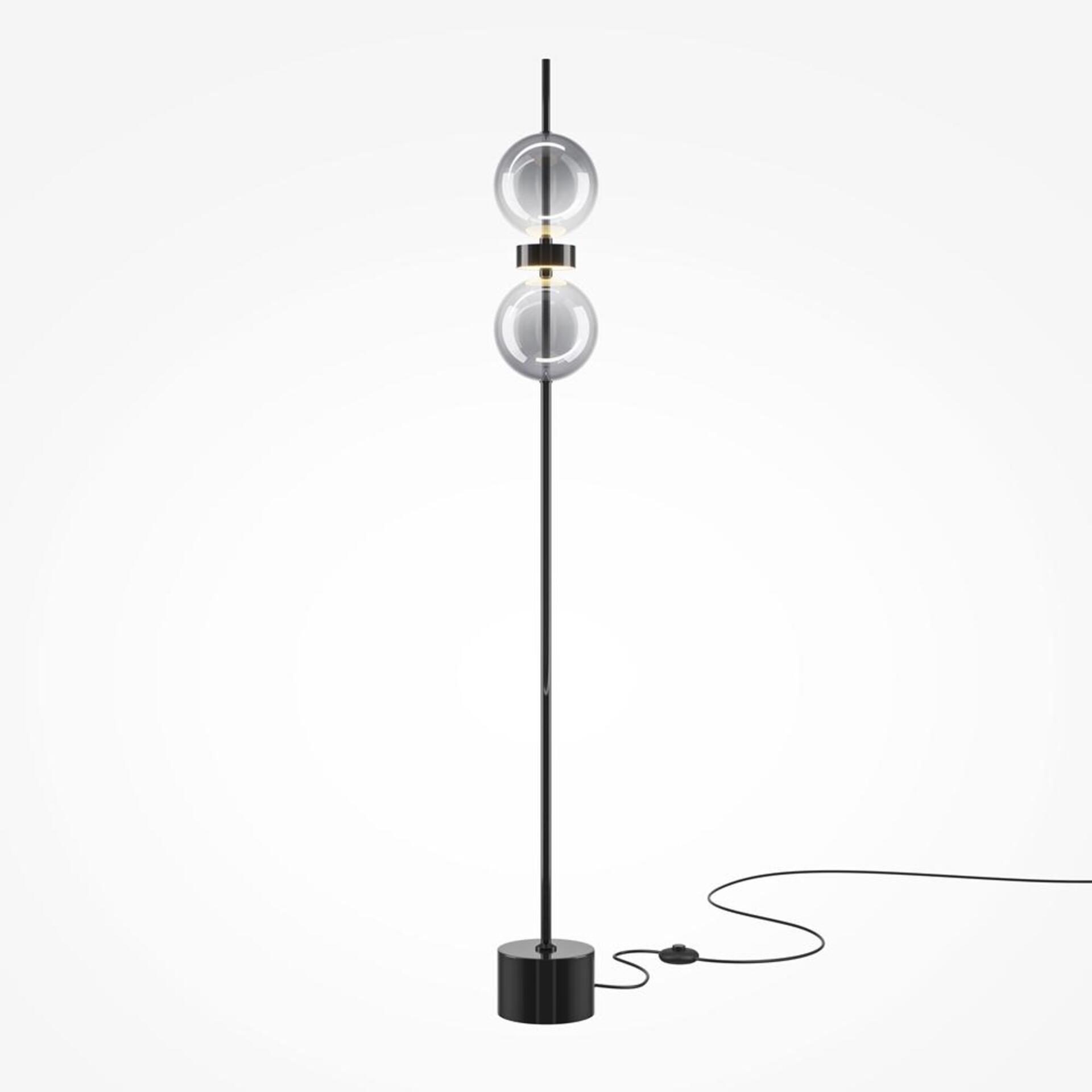 Levně MAYTONI Stojací lampa Double Moon 3000K 15W MOD478FL-L15B3K