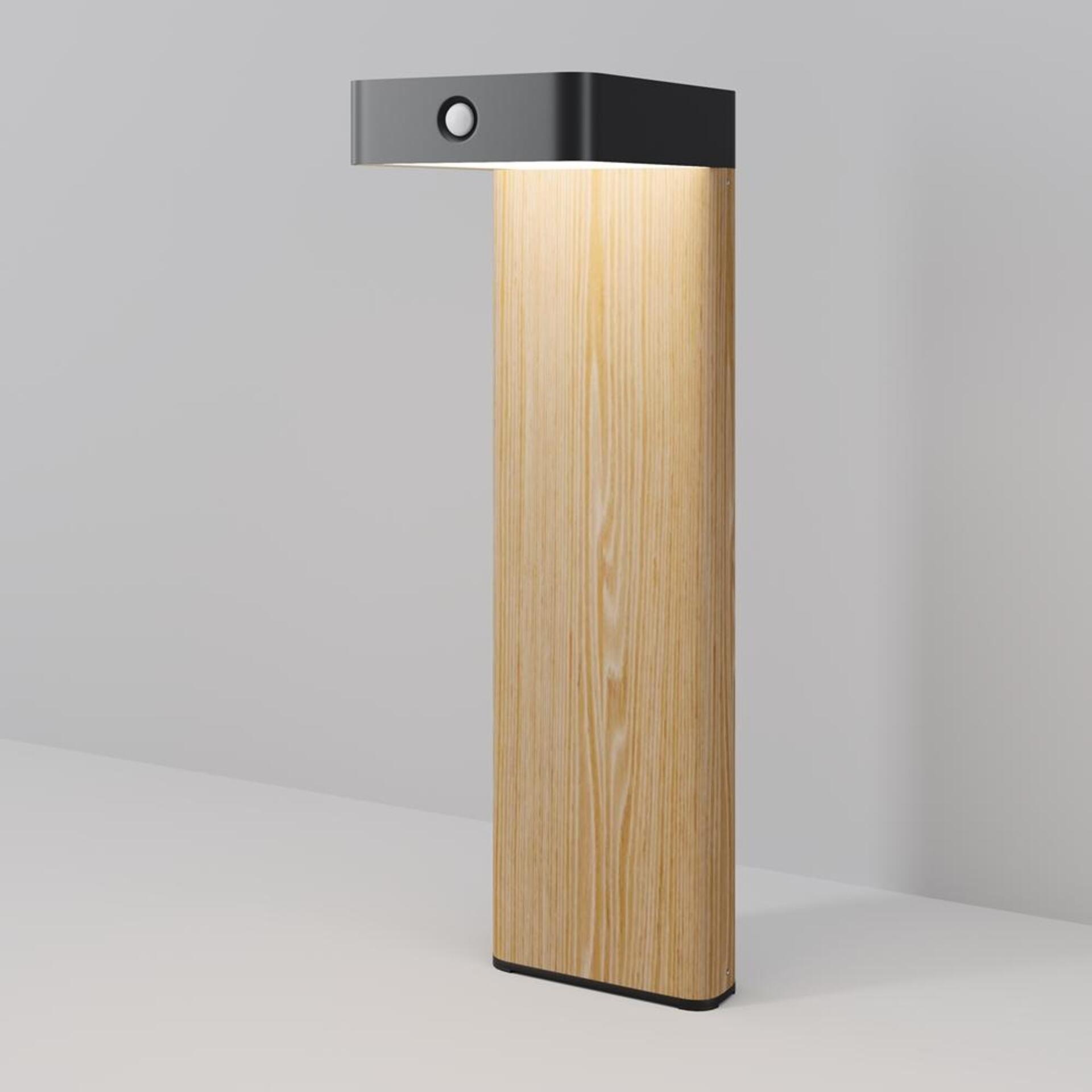 Levně MAYTONI Solární sloupkové svítidlo Nordis 3000K 2W IP 65 O140FL-L2BK1