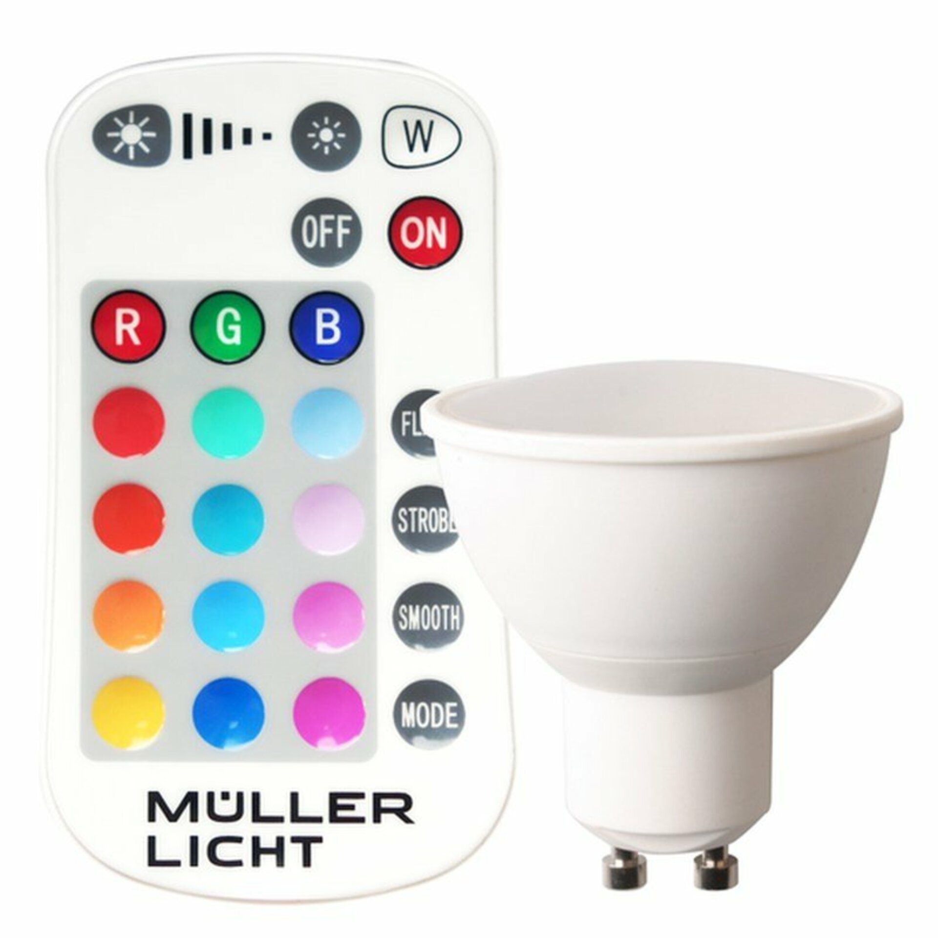 Levně Müller Licht LED žárovka Müller-Licht 230 V, GU10, 5 W, RGBW 400352
