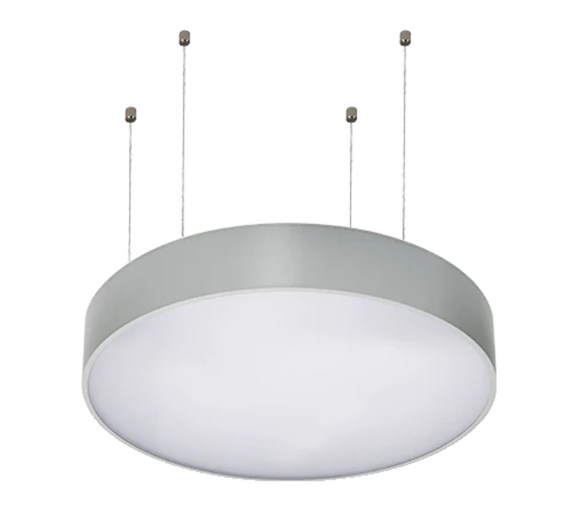 NASLI závěsné svítidlo Amica LED pr.85 cm 126 W stříbrná