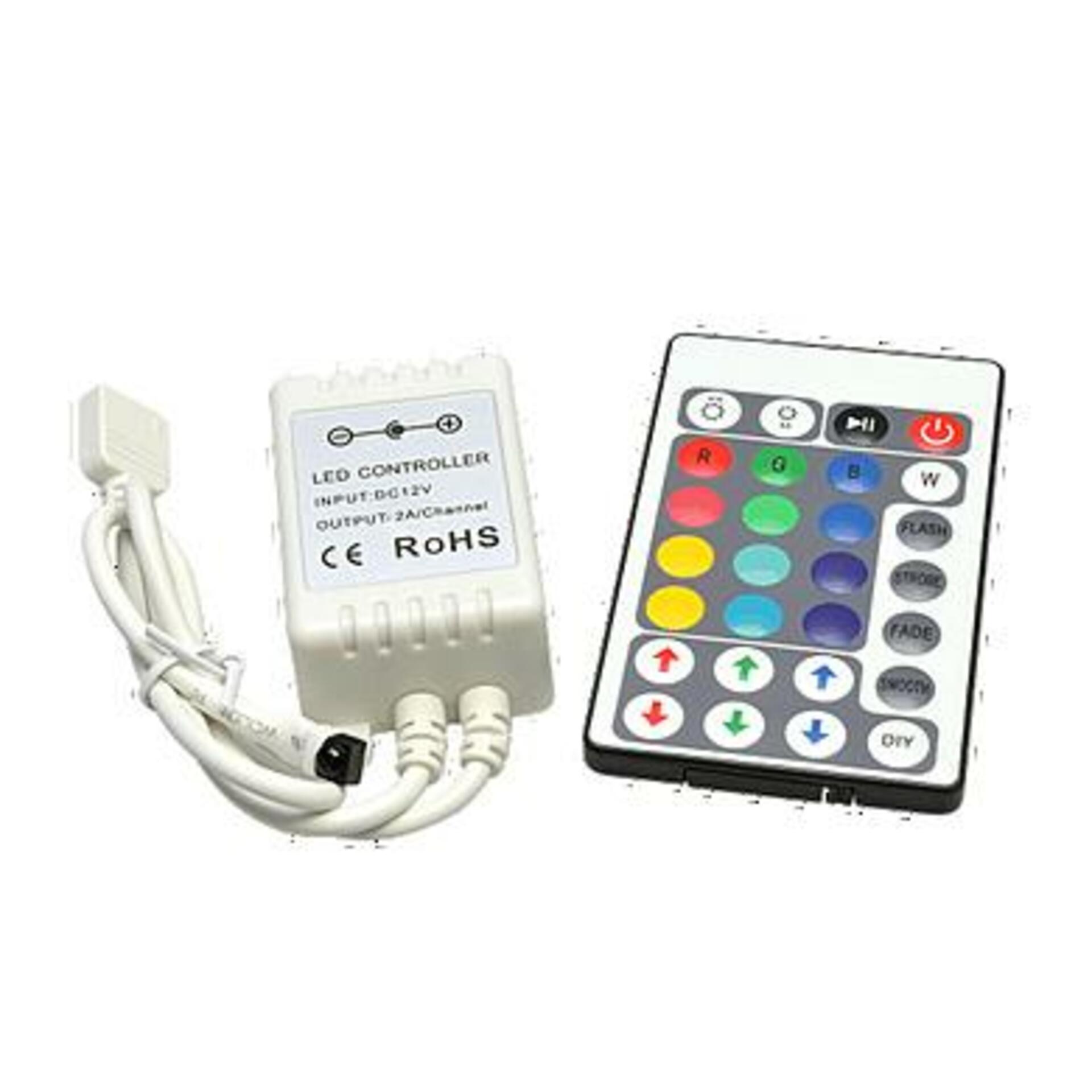 NBB LED IR RGB controller DC12V 3x2A+28 tlač. klávesnice 903001075