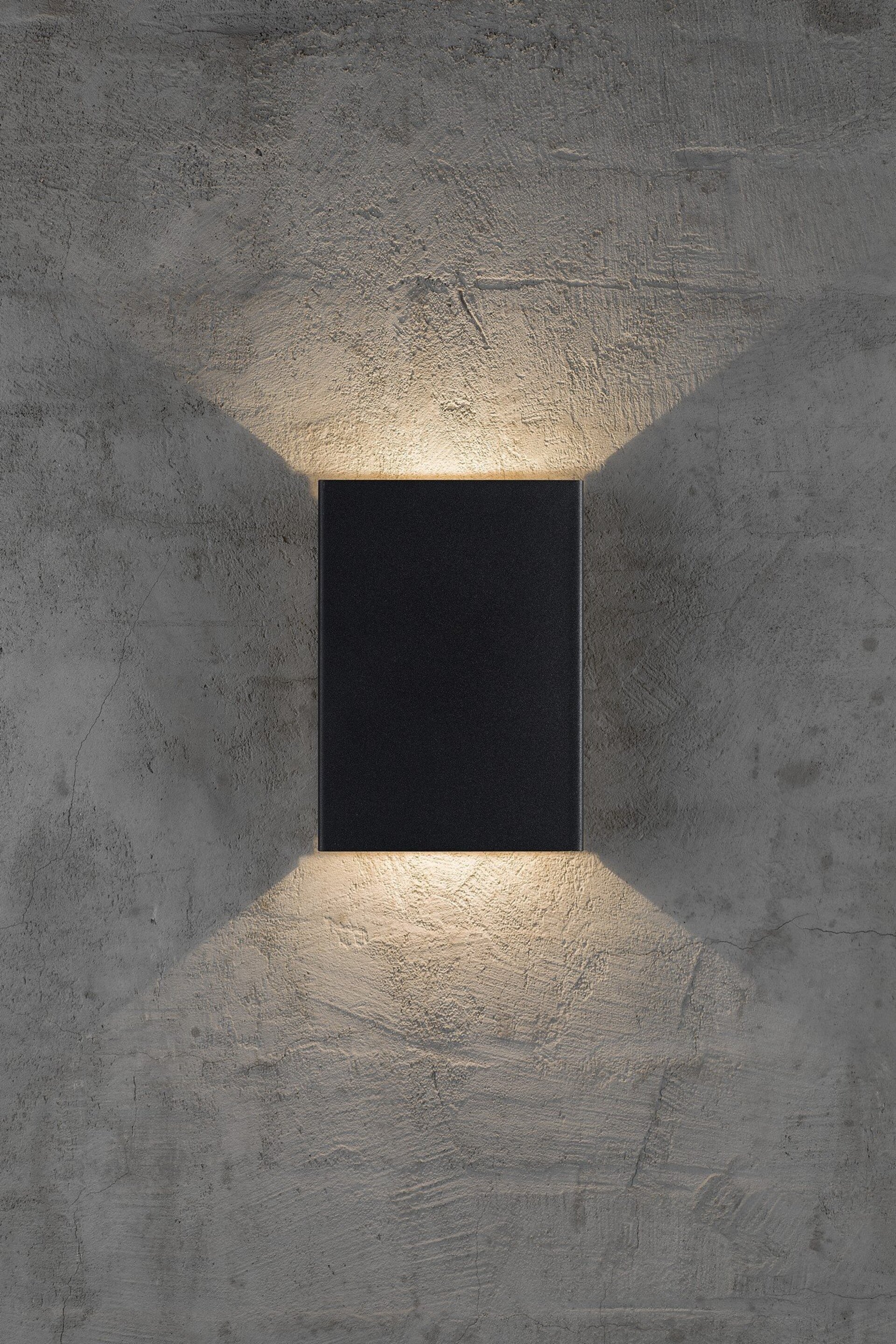 Levně NORDLUX venkovní nástěnné svítidlo Fold 15 2x3,5W LED černá čirá 2019051003