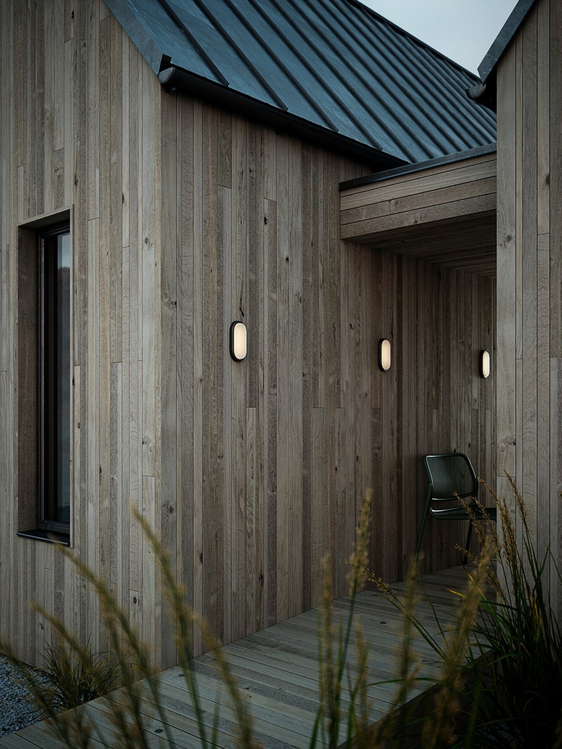 Levně NORDLUX Cuba Outdoor Energy Oval venkovní nástěnné svítidlo černá 2019181003