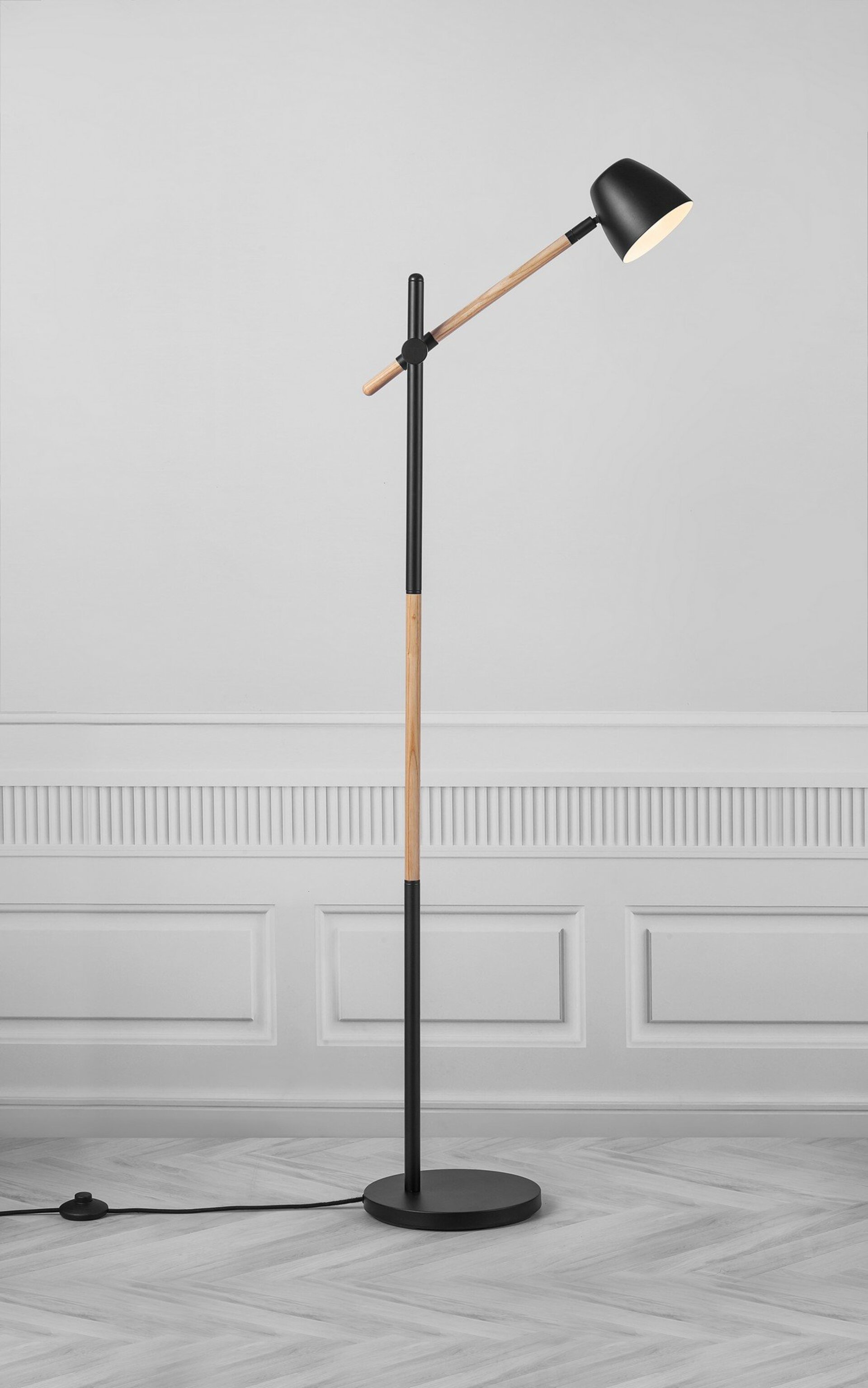 Levně NORDLUX Theo stojací lampa černá 2112654003