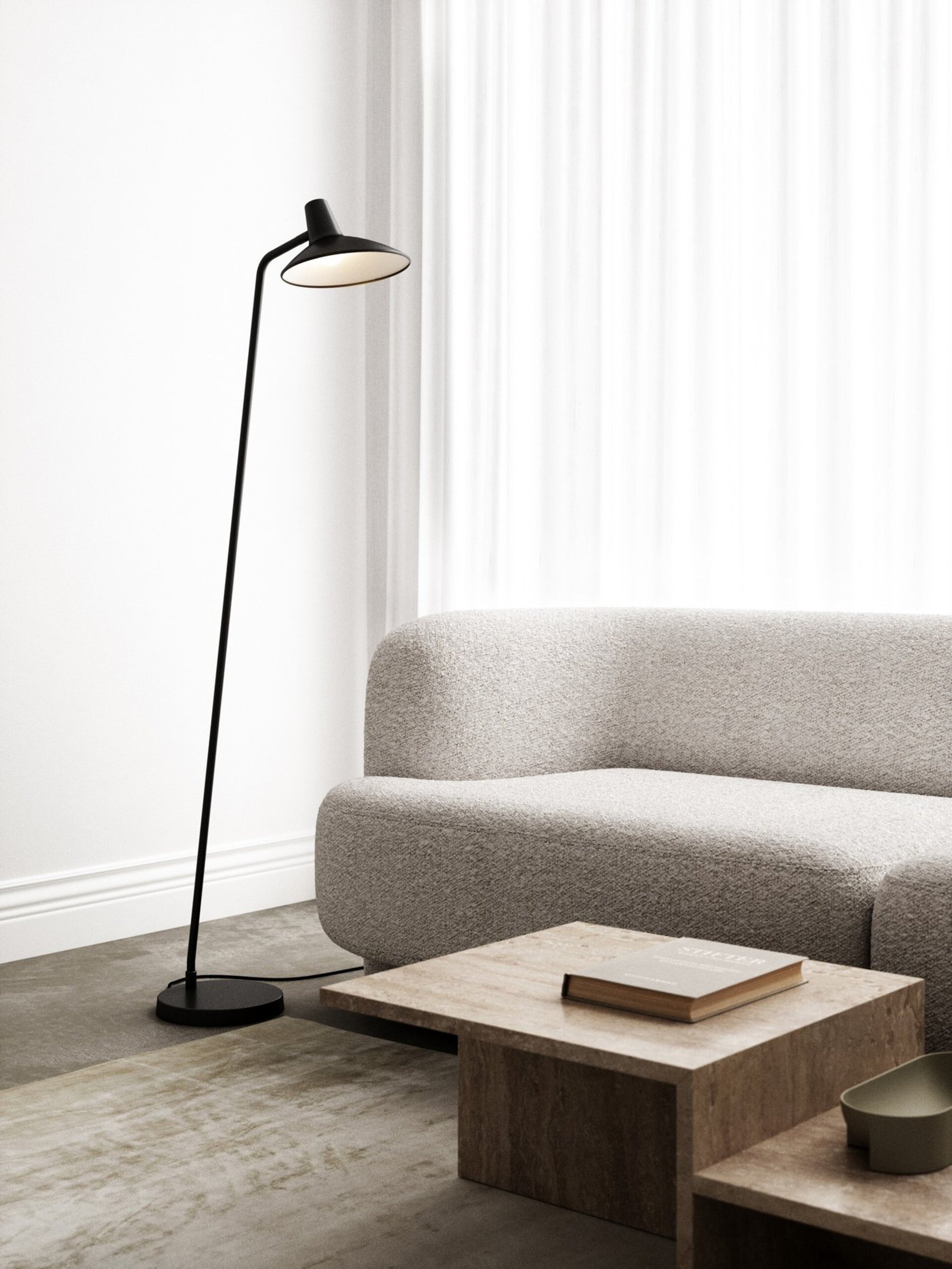 NORDLUX Darci stojací lampa černá 2120584003