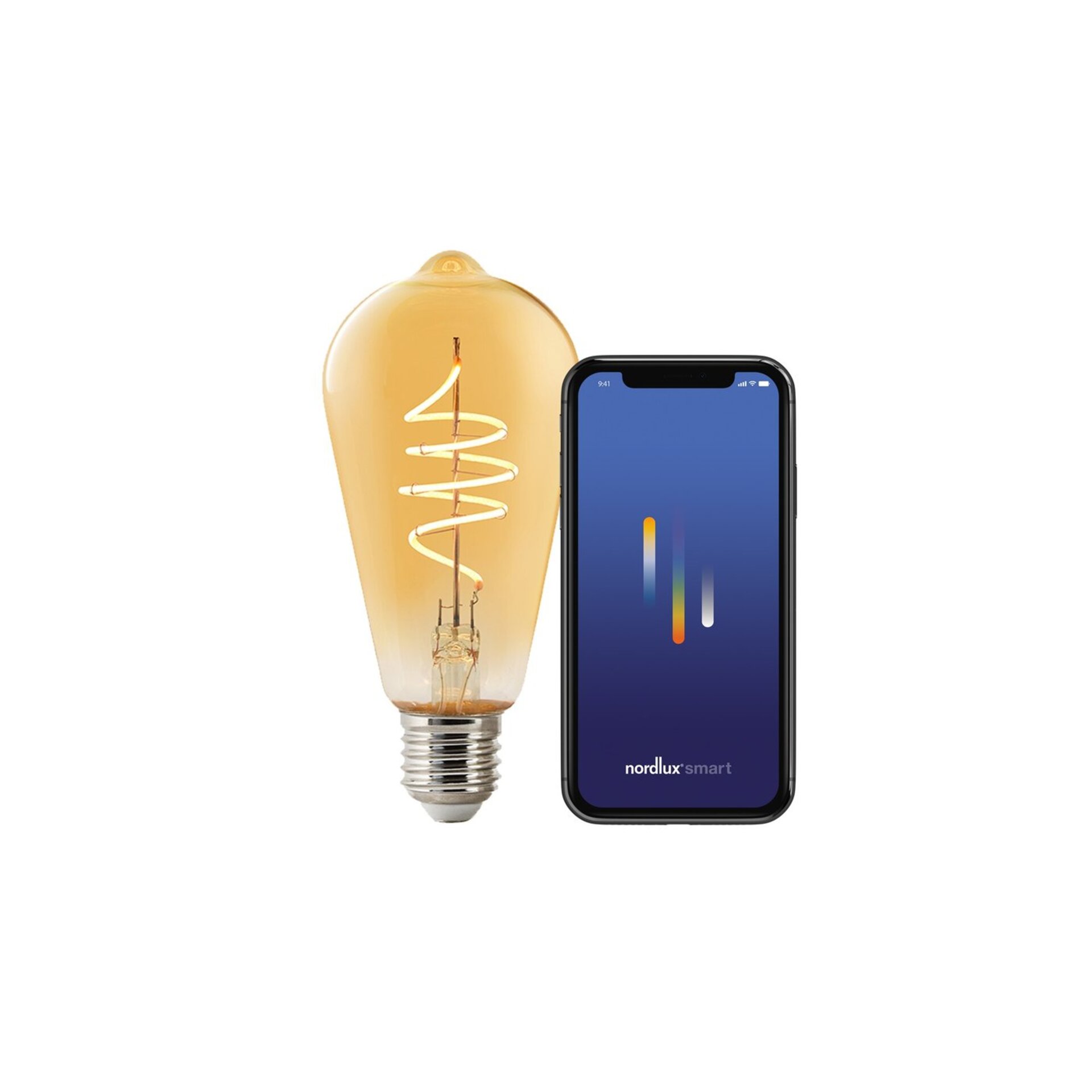 Levně NORDLUX Smart E27 ST64 Deco 2200K 380lm 2170112747