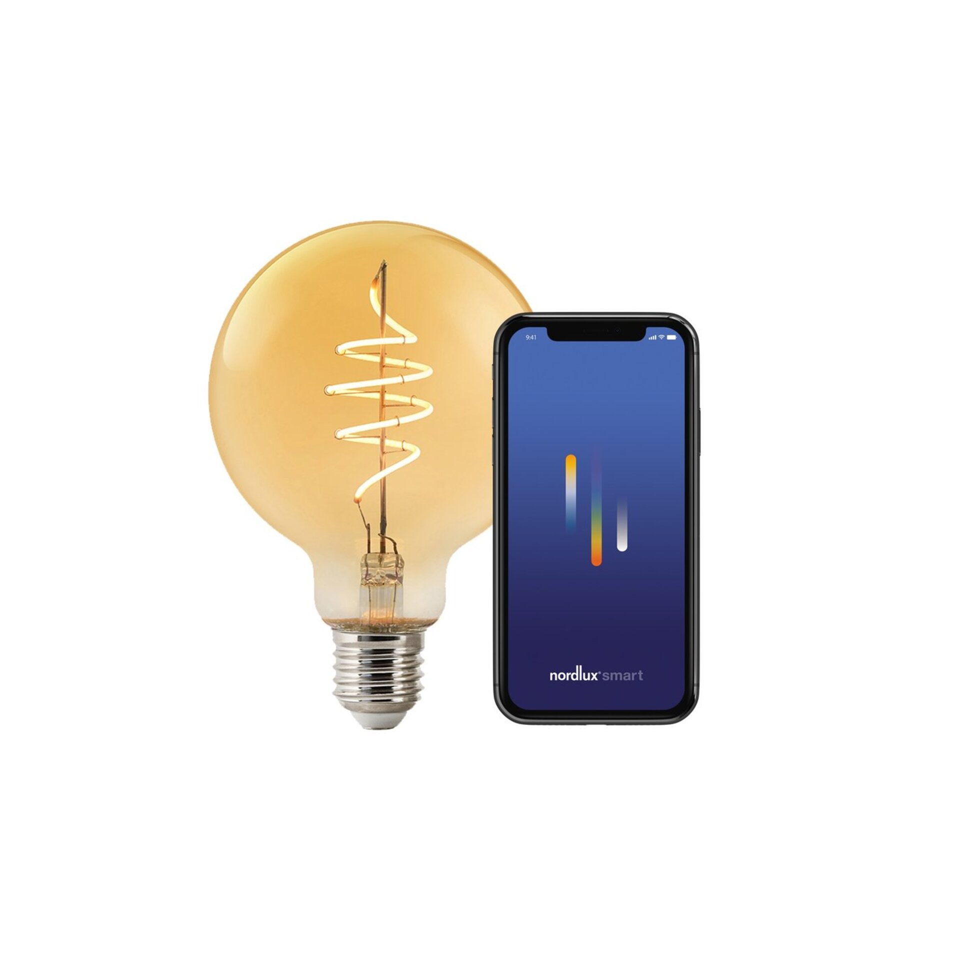 Levně NORDLUX Smart E27 G95 Deco 2200K 380lm 2170132747