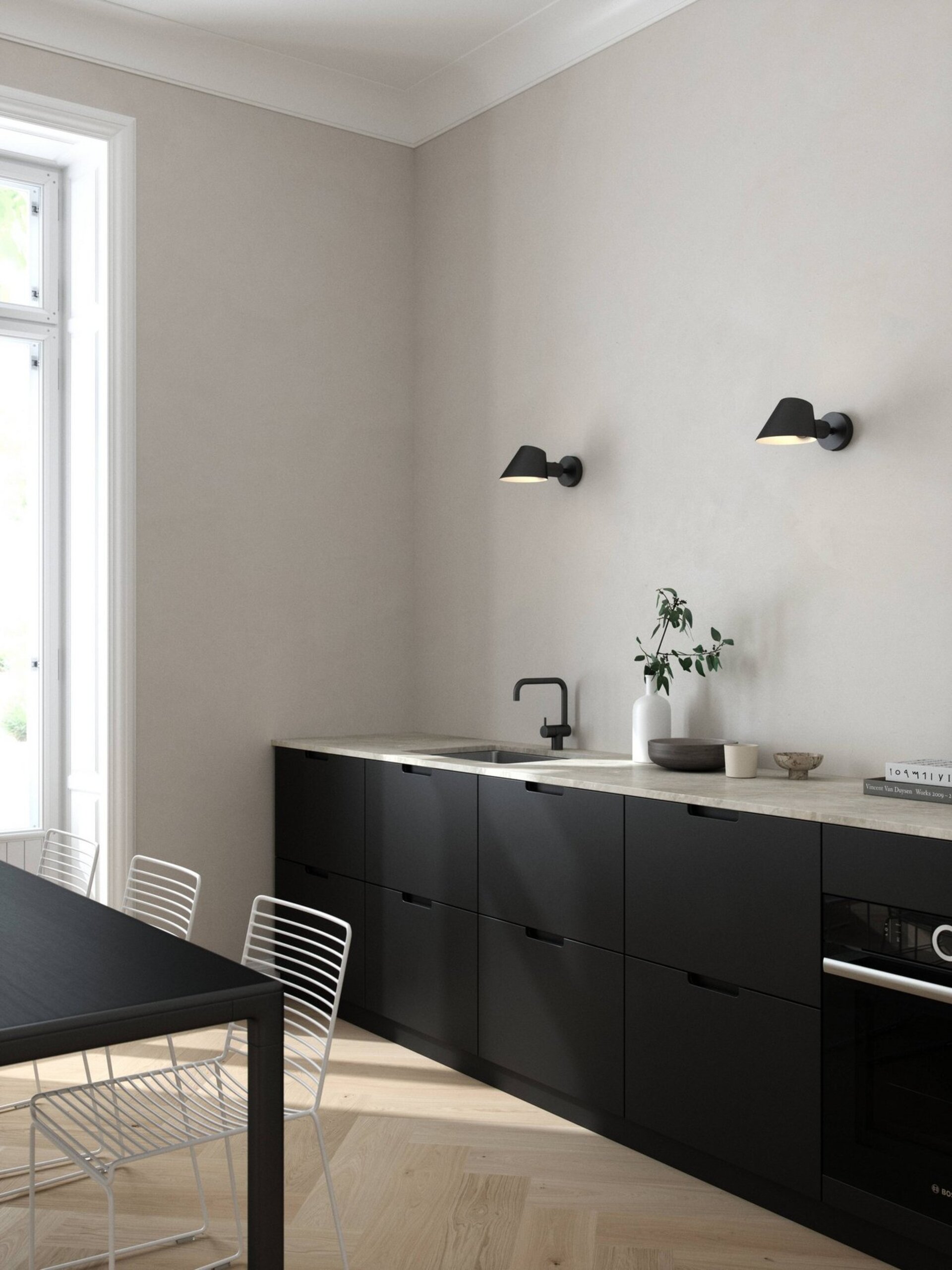 Levně NORDLUX Stay nástěnné svítidlo černá 2220381003