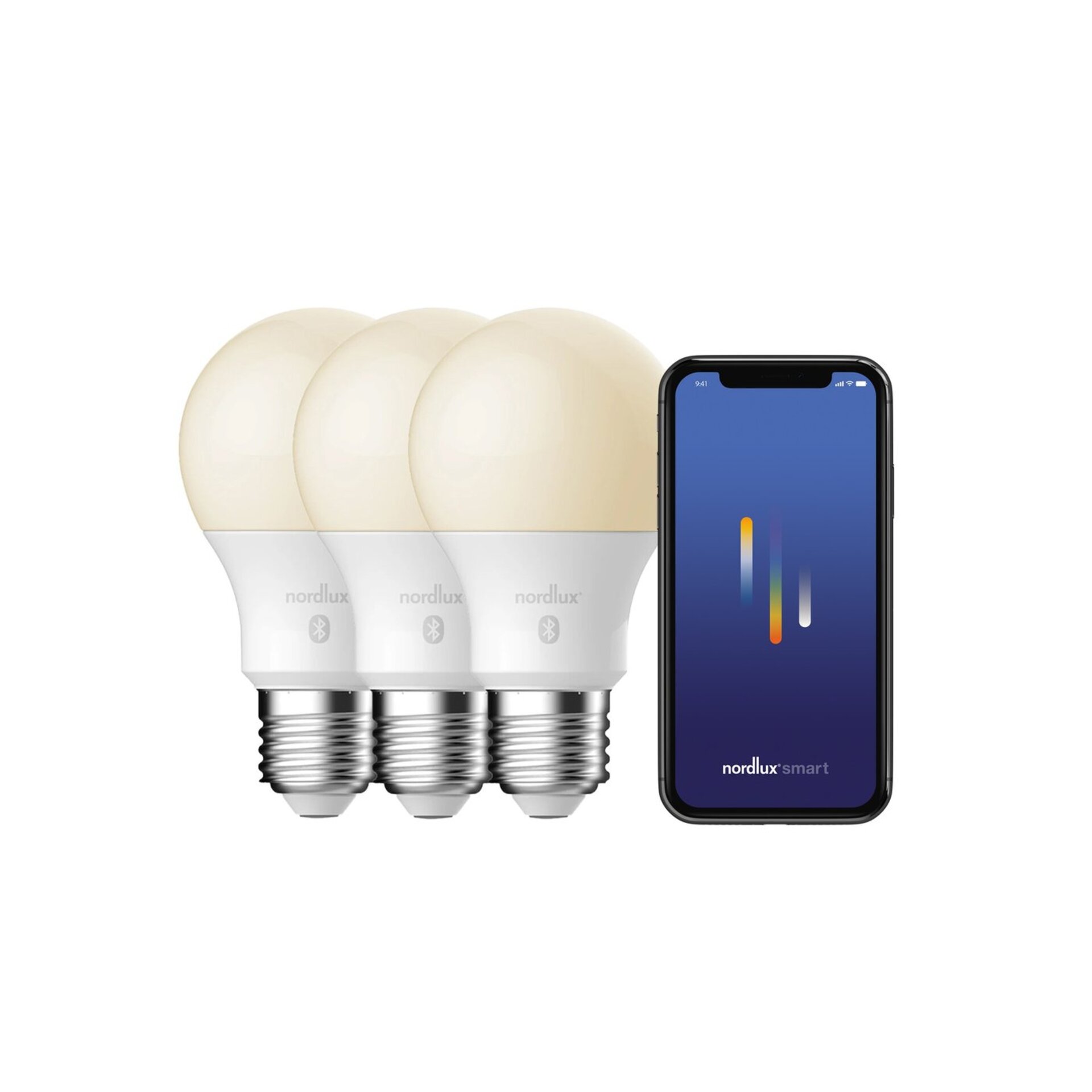 Levně NORDLUX Smart E27 2200-6500K 900lm set 3ks 2270022701