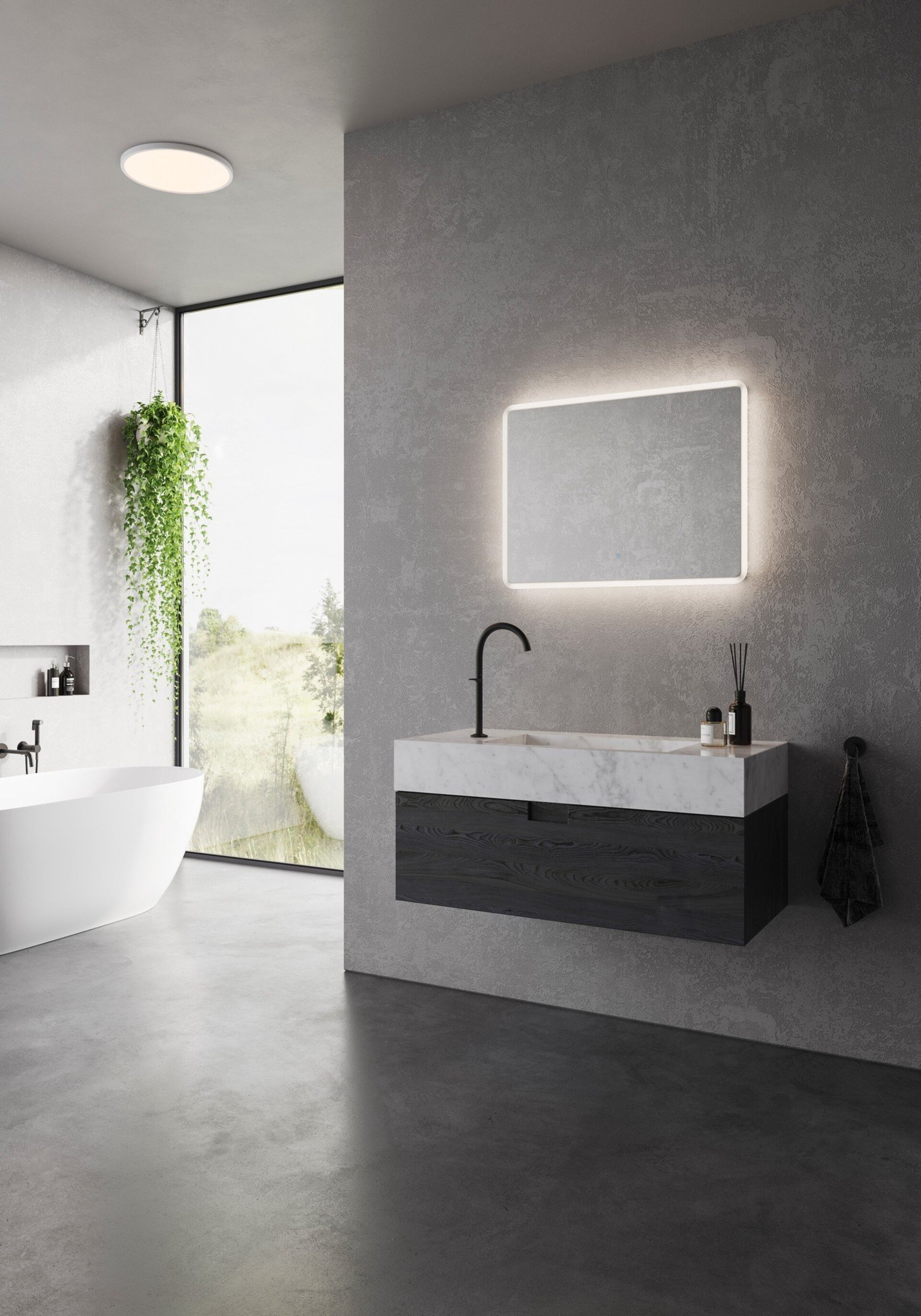 Levně NORDLUX Dovina 60x80 nástěnné svítidlo zrcadlo čirá 2310271000