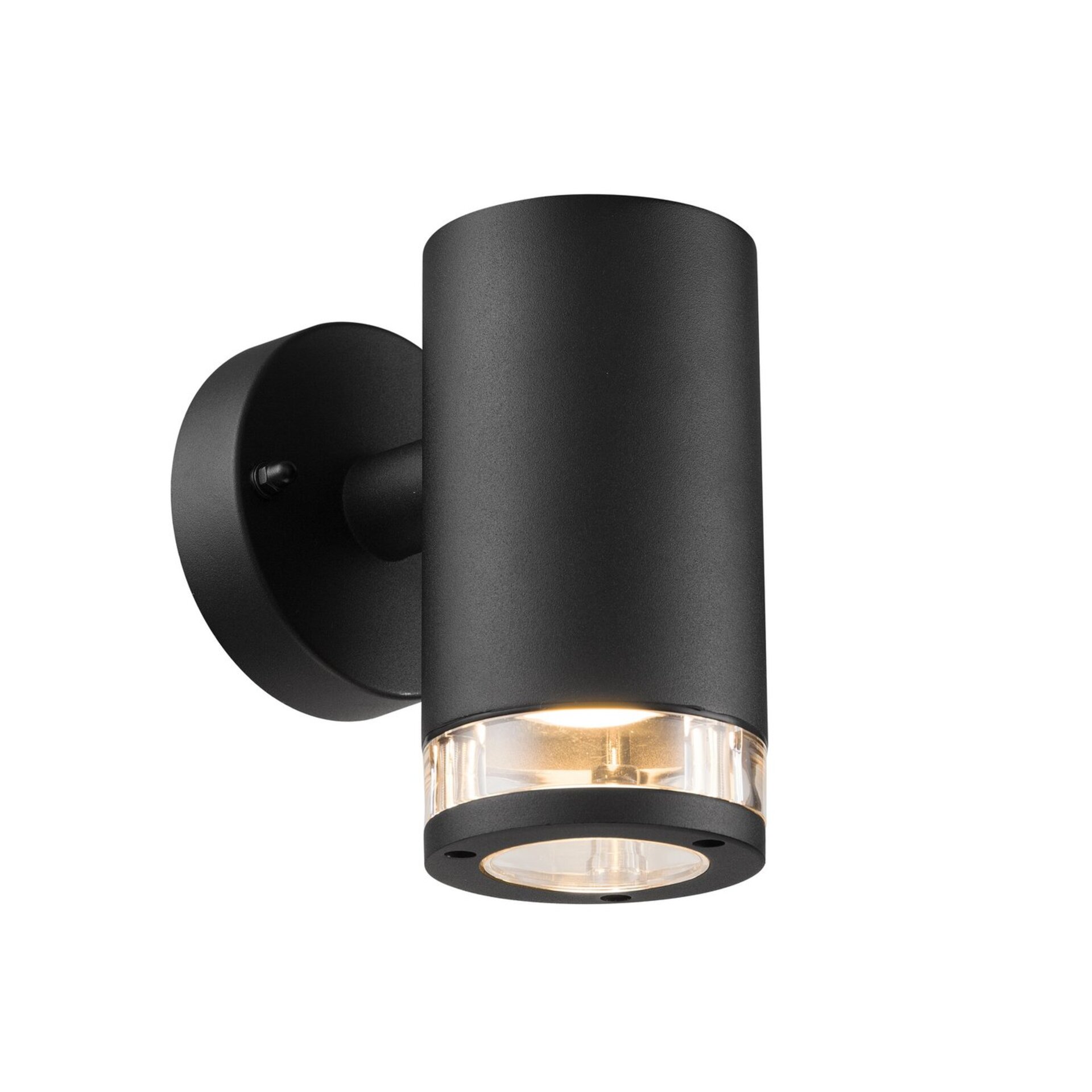 Levně NORDLUX venkovní nástěnné svítidlo Birk 1x28W černá čirá 45521003