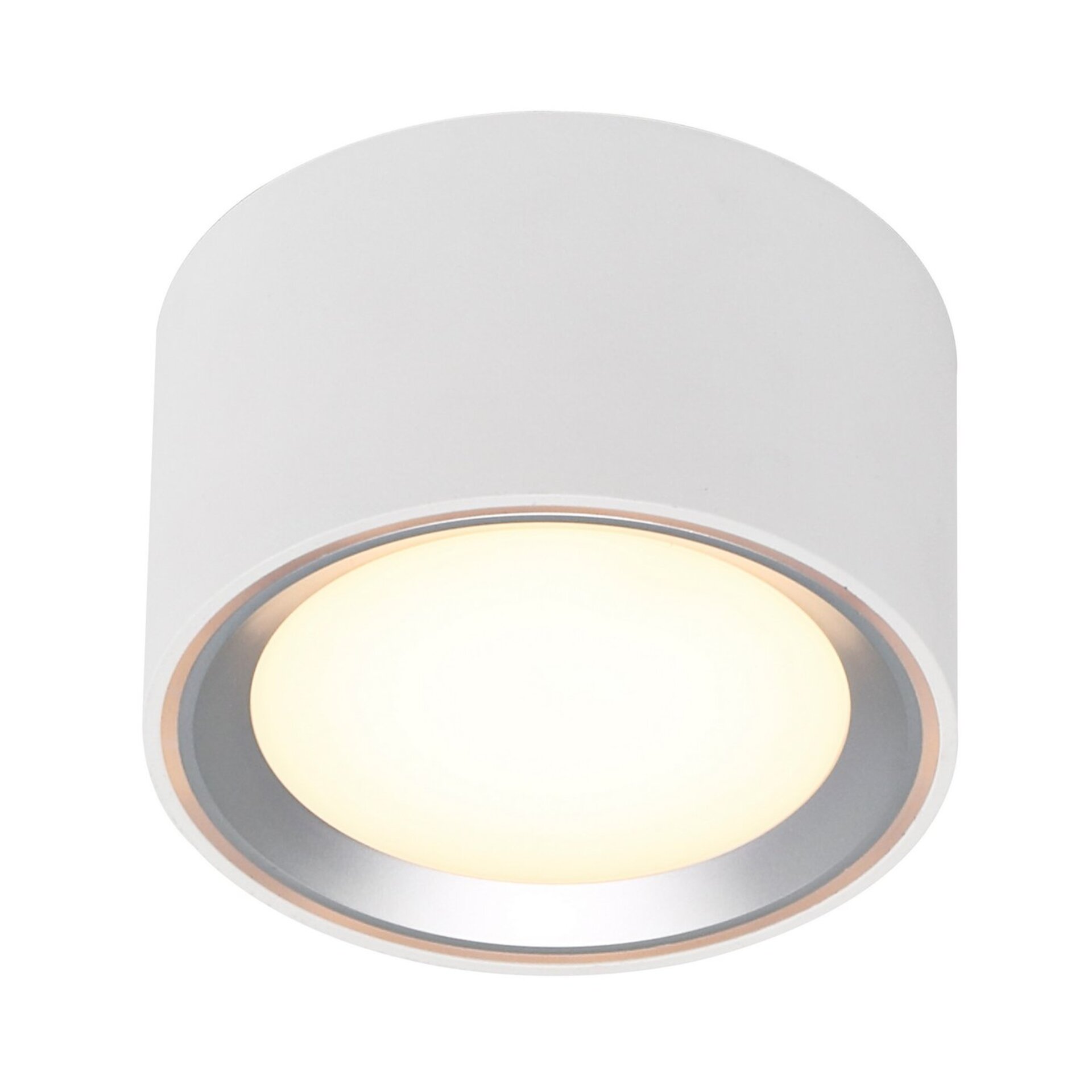Levně NORDLUX přisazené downlight svítidlo Fallon H60 bílá / kartáč. ocel 47540132
