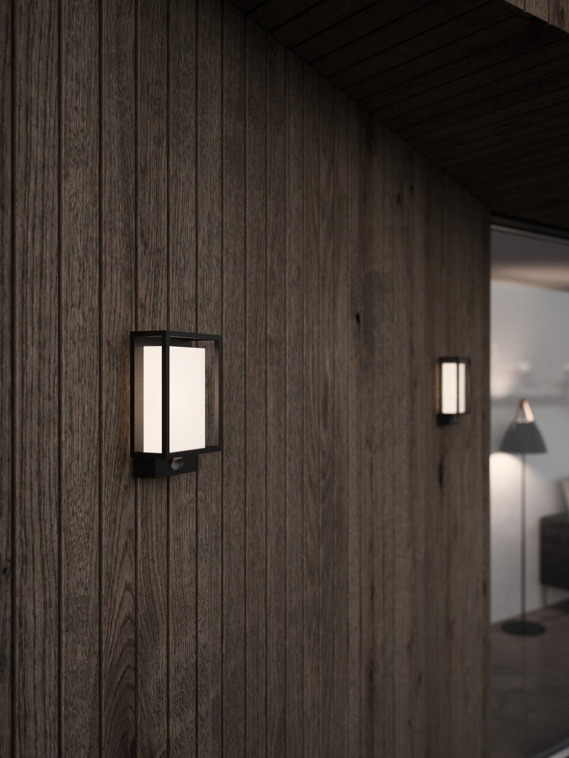 Levně NORDLUX venkovní nástěnné svítidlo se senzorem Nestor sensor 8W LED černá 49051503
