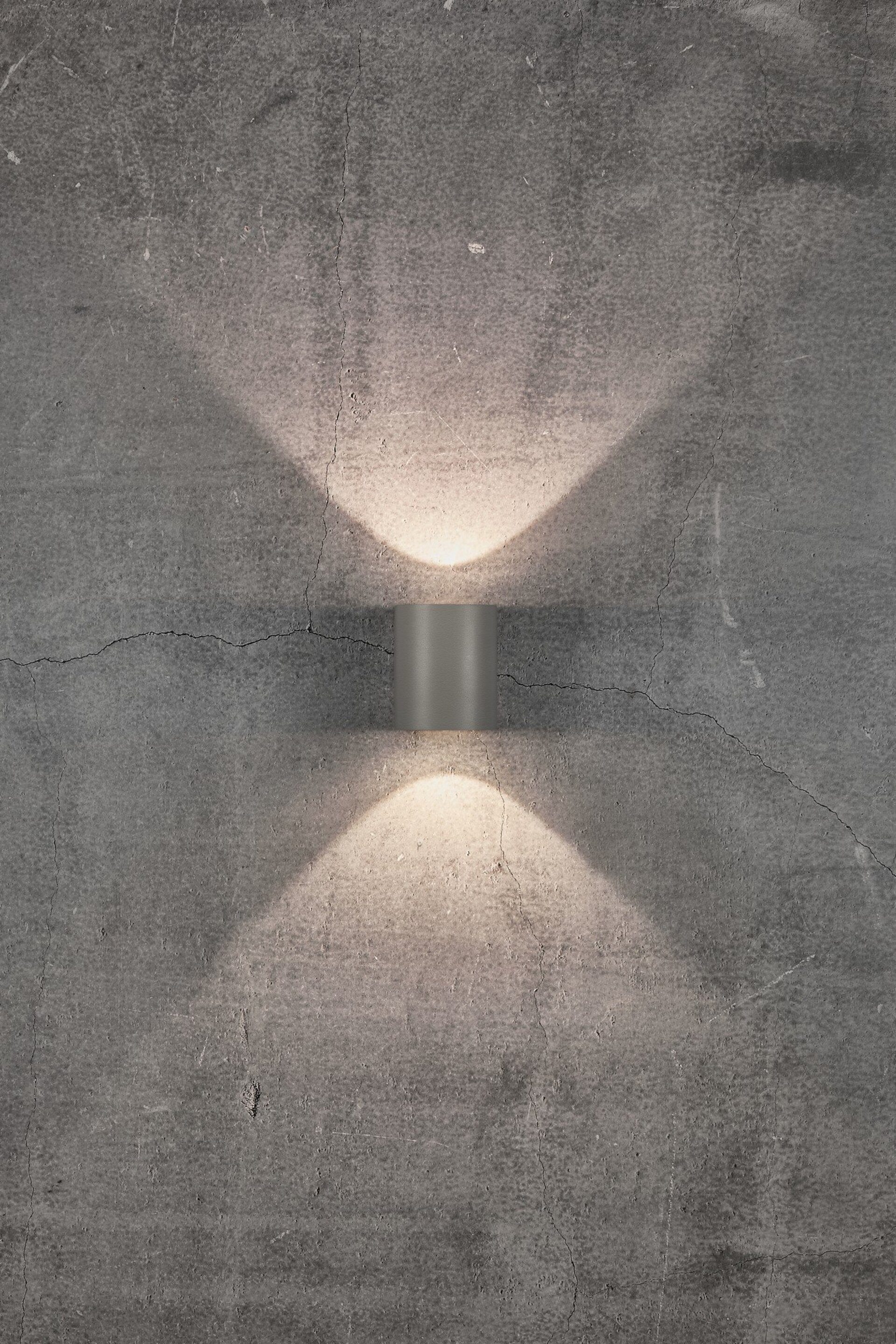 Levně NORDLUX venkovní nástěnné svítidlo Canto 2 2x6W LED šedá čirá 49701010