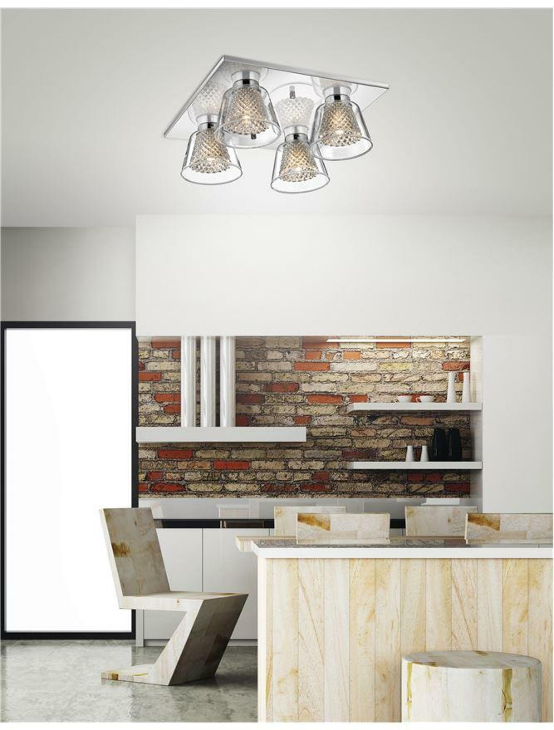 NOVA LUCE stropní svítidlo BOCCALE chromovaný hliník čiré sklo G9 4x5W IP20 vč. žárovky 1300301304