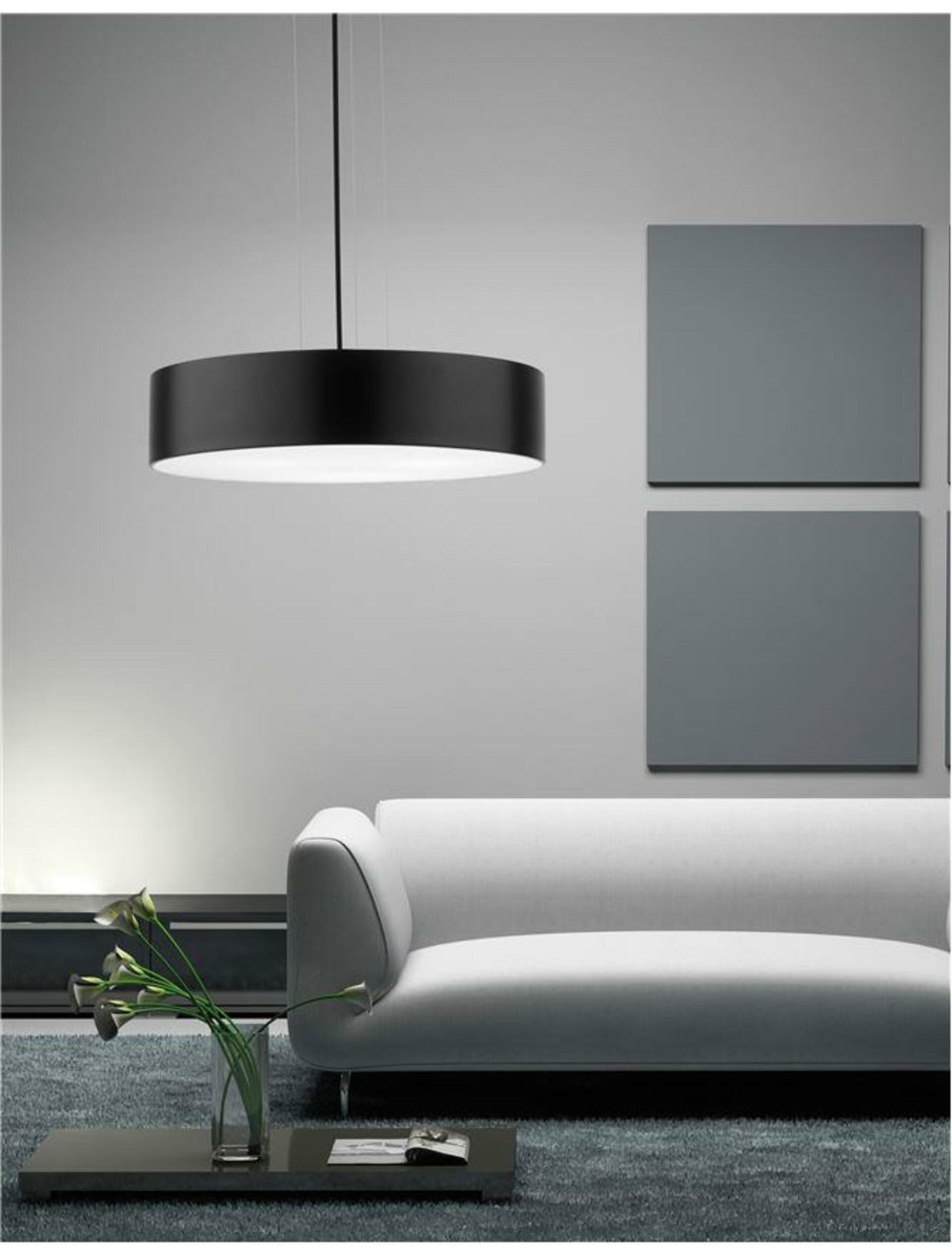 Levně Nova Luce Moderní závěsné svítidlo Finezza ve třech barevných provedeních - 3 x 10 W, pr. 500 mm, matná černá NV 550401