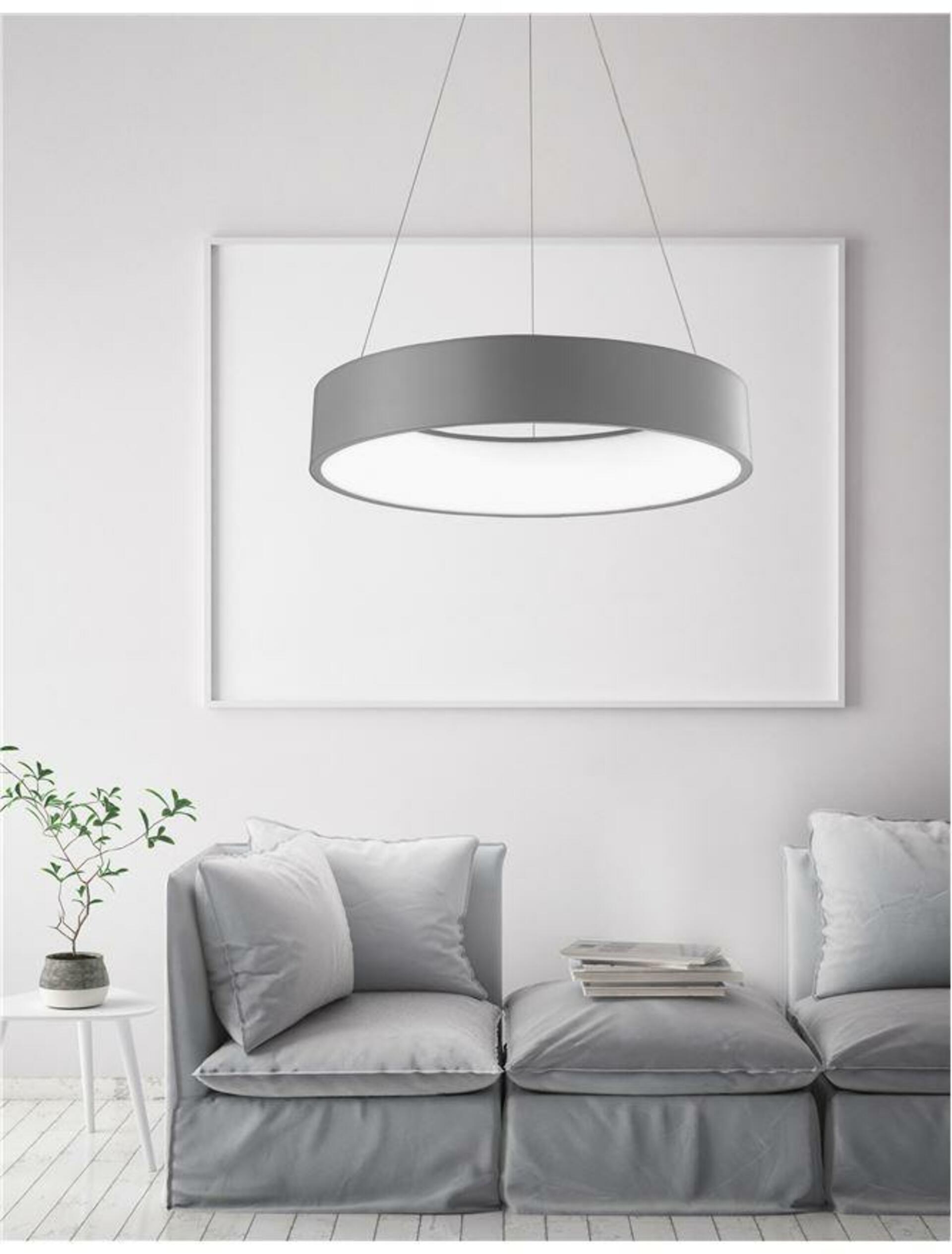 NOVA LUCE závěsné svítidlo RANDO šedý hliník a akryl LED 42W 230V 4000K IP20 6167204