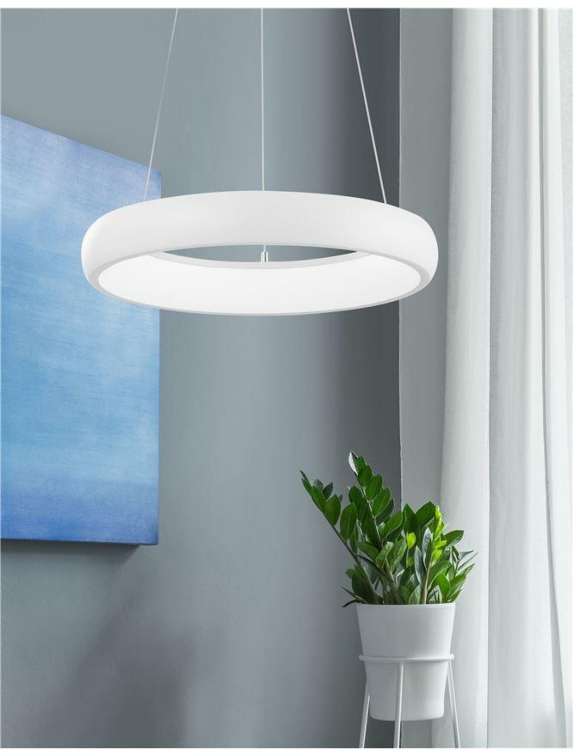 NOVA LUCE závěsné svítidlo ALBI bílý hliník a akryl LED 32W 230V 3000K IP20 stmívatelné 8105618