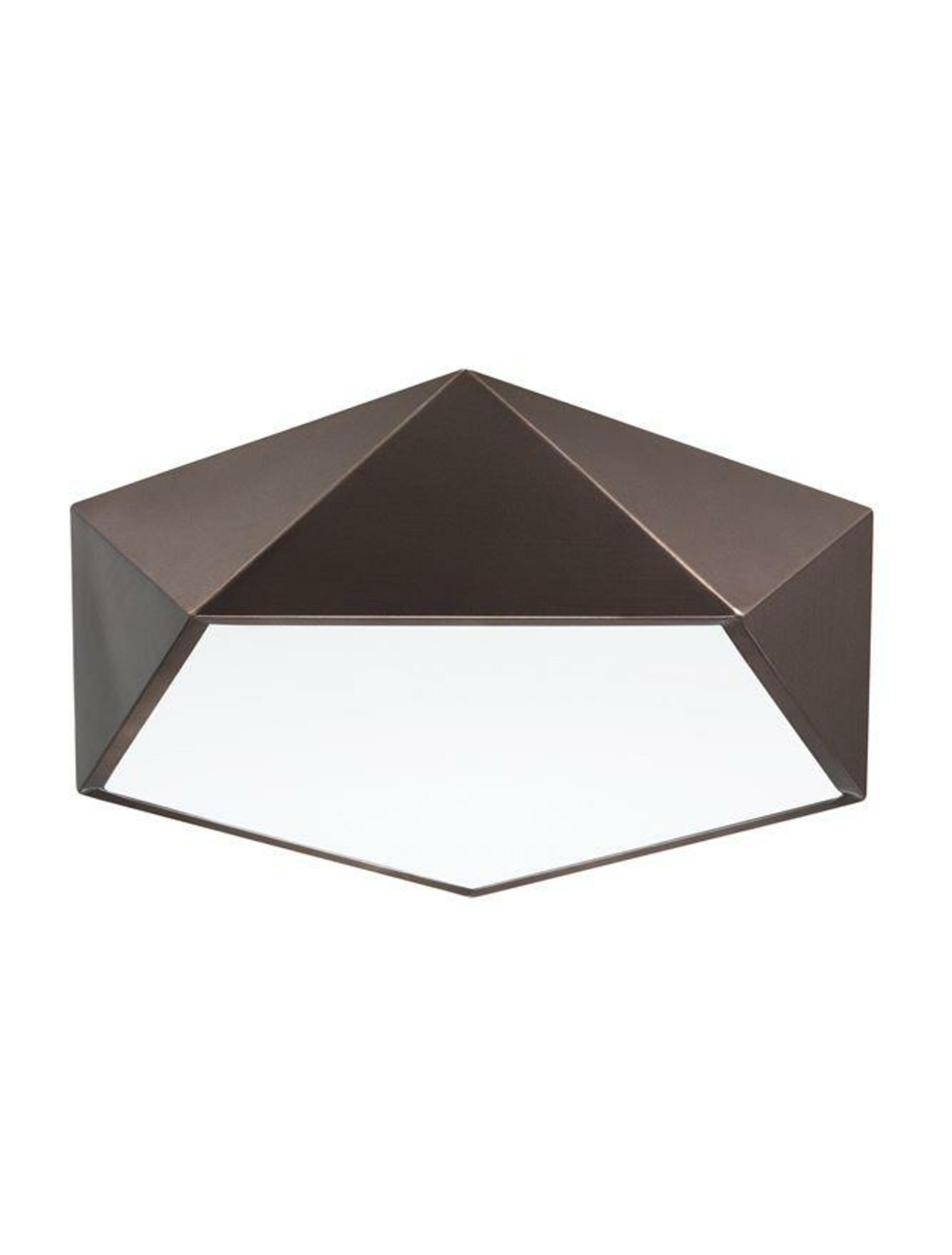 Nova Luce Kubisticky laděné stropní svítidlo Darius v různých barevných variantách - 400 x 100 mm, 4 x 10 W, kávově hnědá NV 8186203