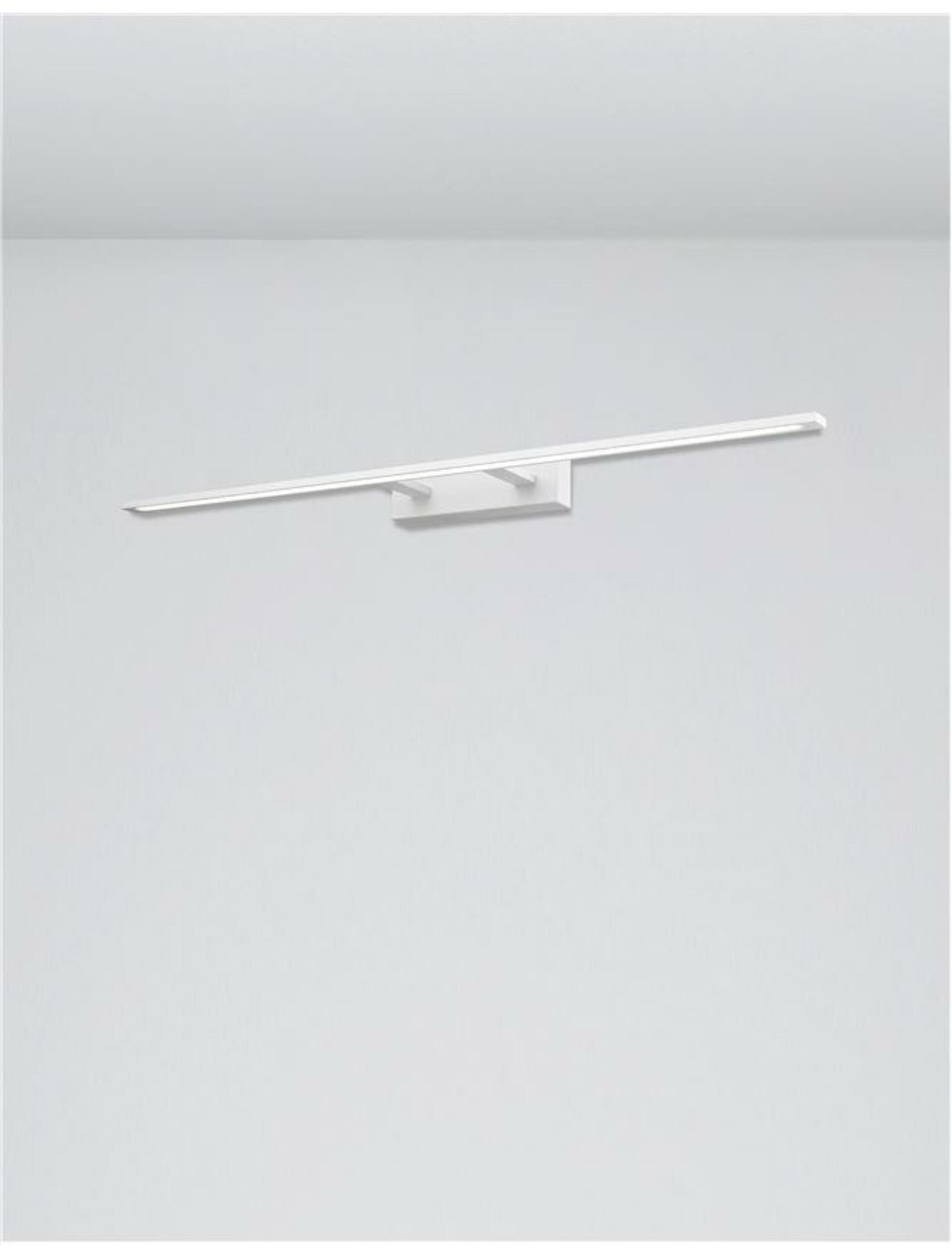 NOVA LUCE nástěnné svítidlo nad obrazy a zrcadla LIVIA bílý hliník a akryl LED 30W 230V 3000K IP44 9053301