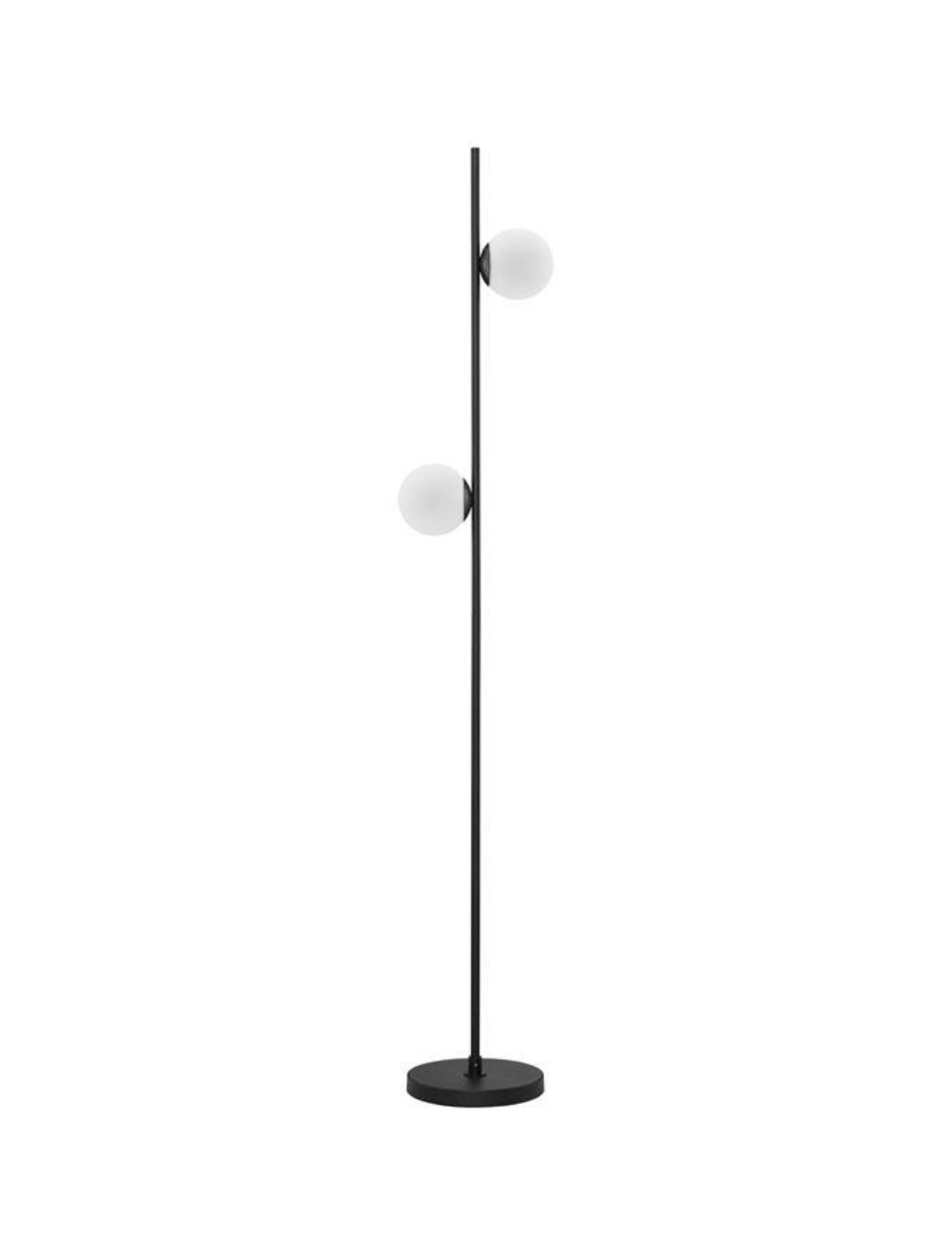 NOVA LUCE stojací lampa NUVOLE LED stojací lampa černý hliník a čiré sklo 3000K 16W 9061437