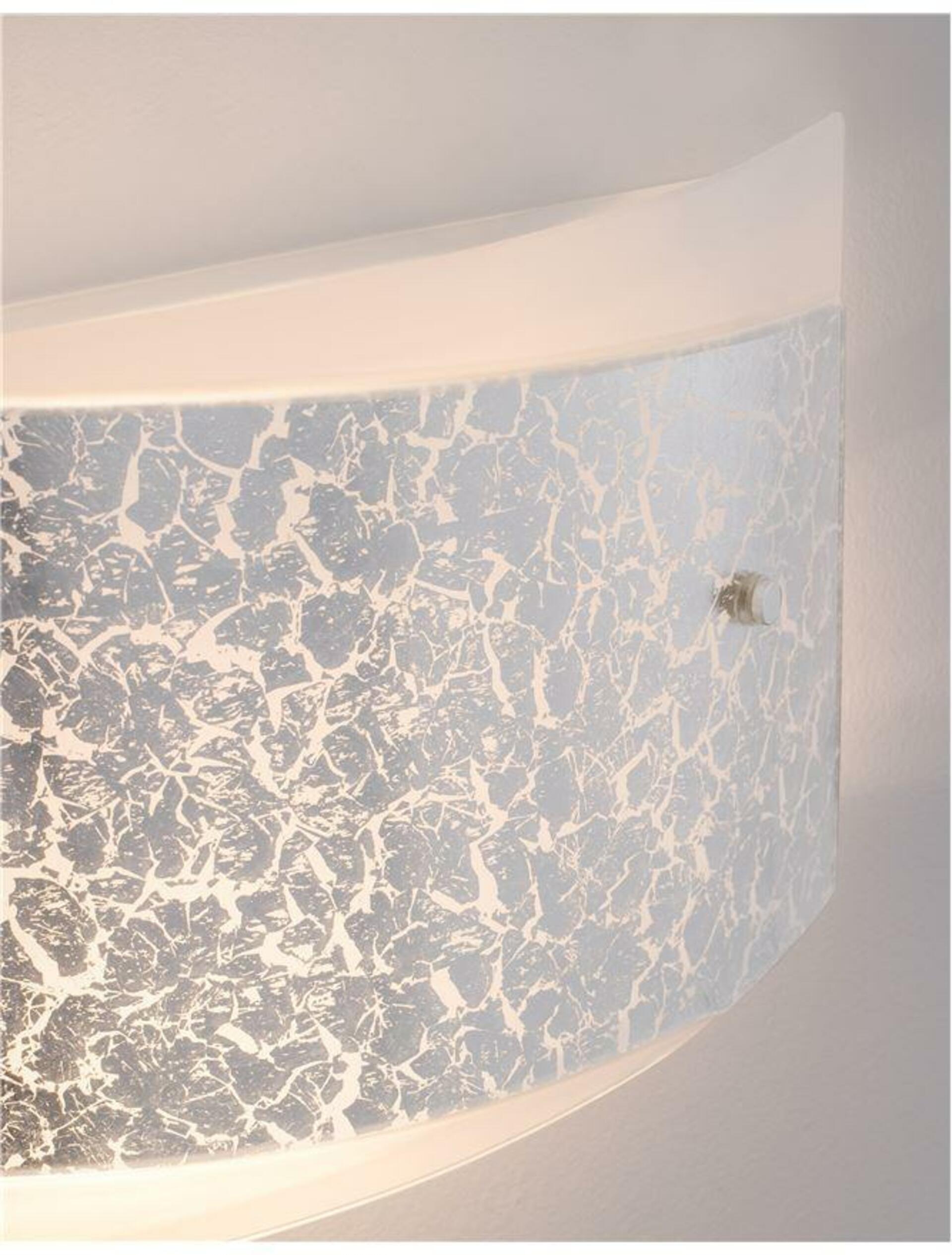 NOVA LUCE nástěnné svítidlo BENITO bílá a zlatá ozdobné sklo E27 2x12W 230VIP20 bez žárovky 9123522