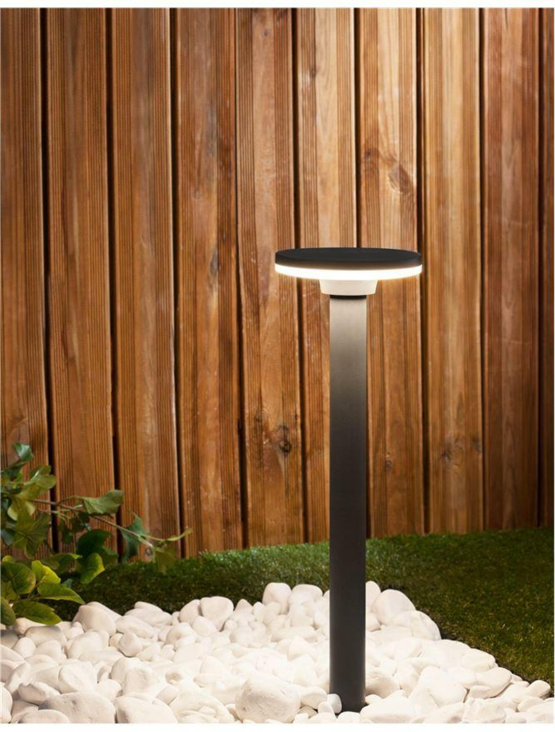 Nova Luce Zahradní lampa SUITE - 12 W, 480 lm, 3000 K, šedá NV 9207167