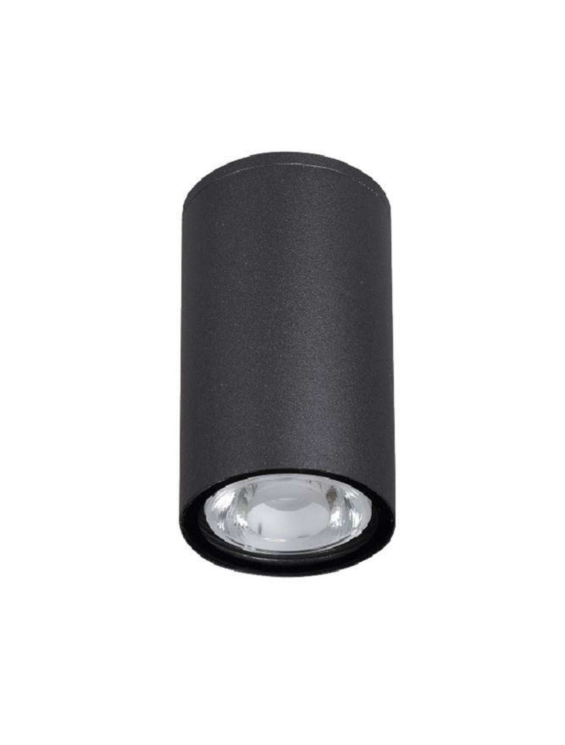 NOVA LUCE venkovní stropní svítidlo CECI černý hliník skleněný difuzor Osram LED 3W 3000K 100-240V 52st. IP65 9220022