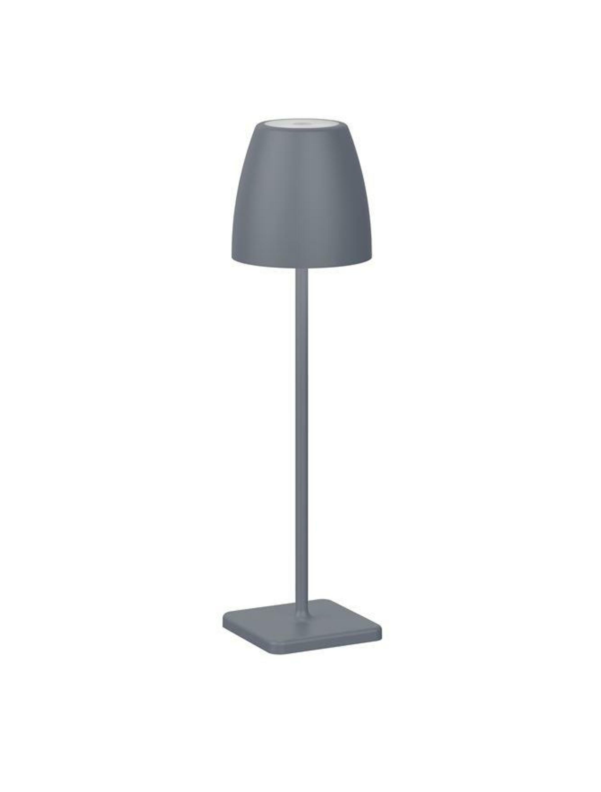 NOVA LUCE venkovní stolní lampa COLT tmavě šedý litý hliník a akryl LED 2W 3000K IP54 62st. 5V DC vypínač na těle USB kabel stmívatelné 9223997