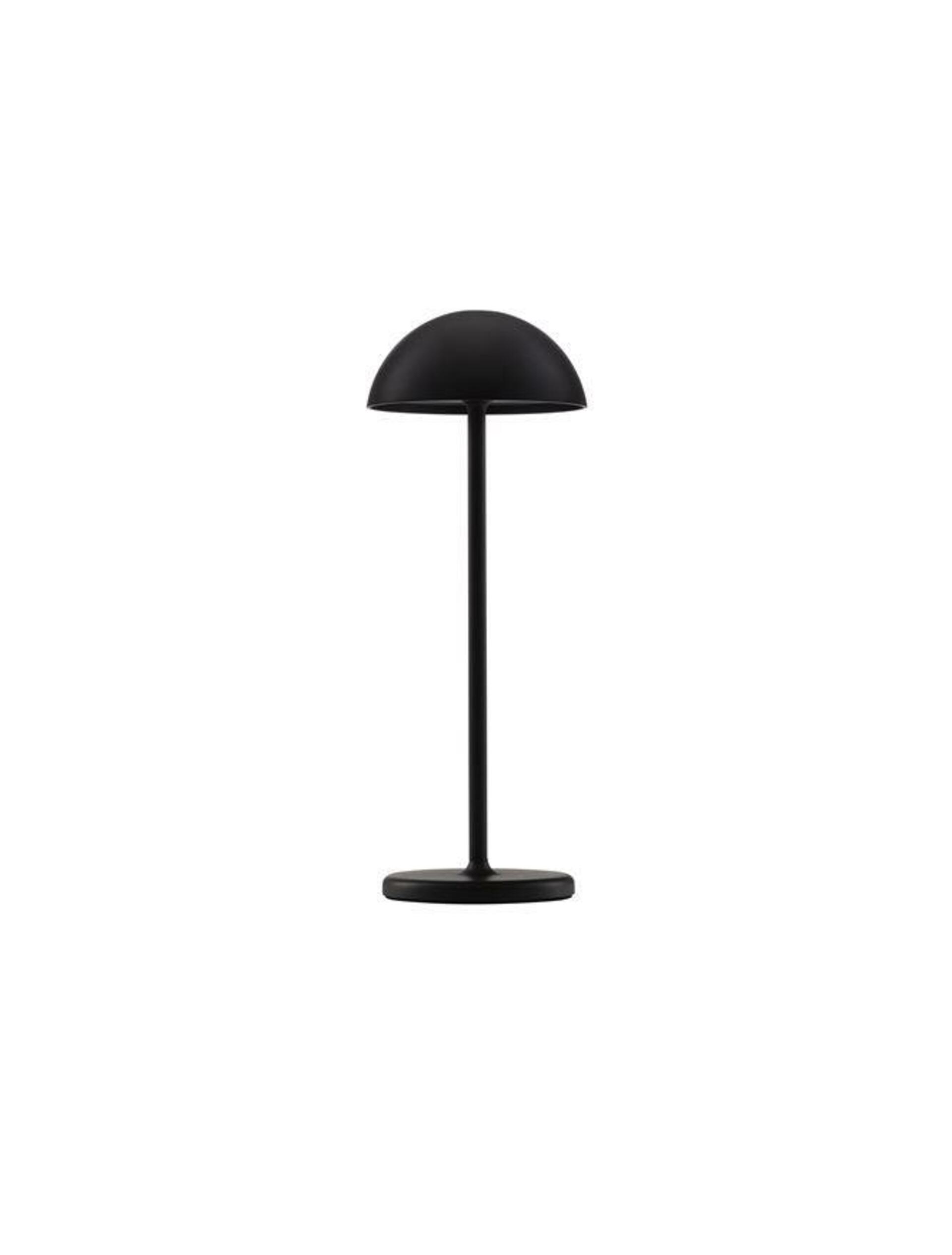 NOVA LUCE venkovní stolní lampa ROSE černý hliník a akryl LED 1W 3000K 5V DC IP54 vypínač na těle / USB kabel 9281381