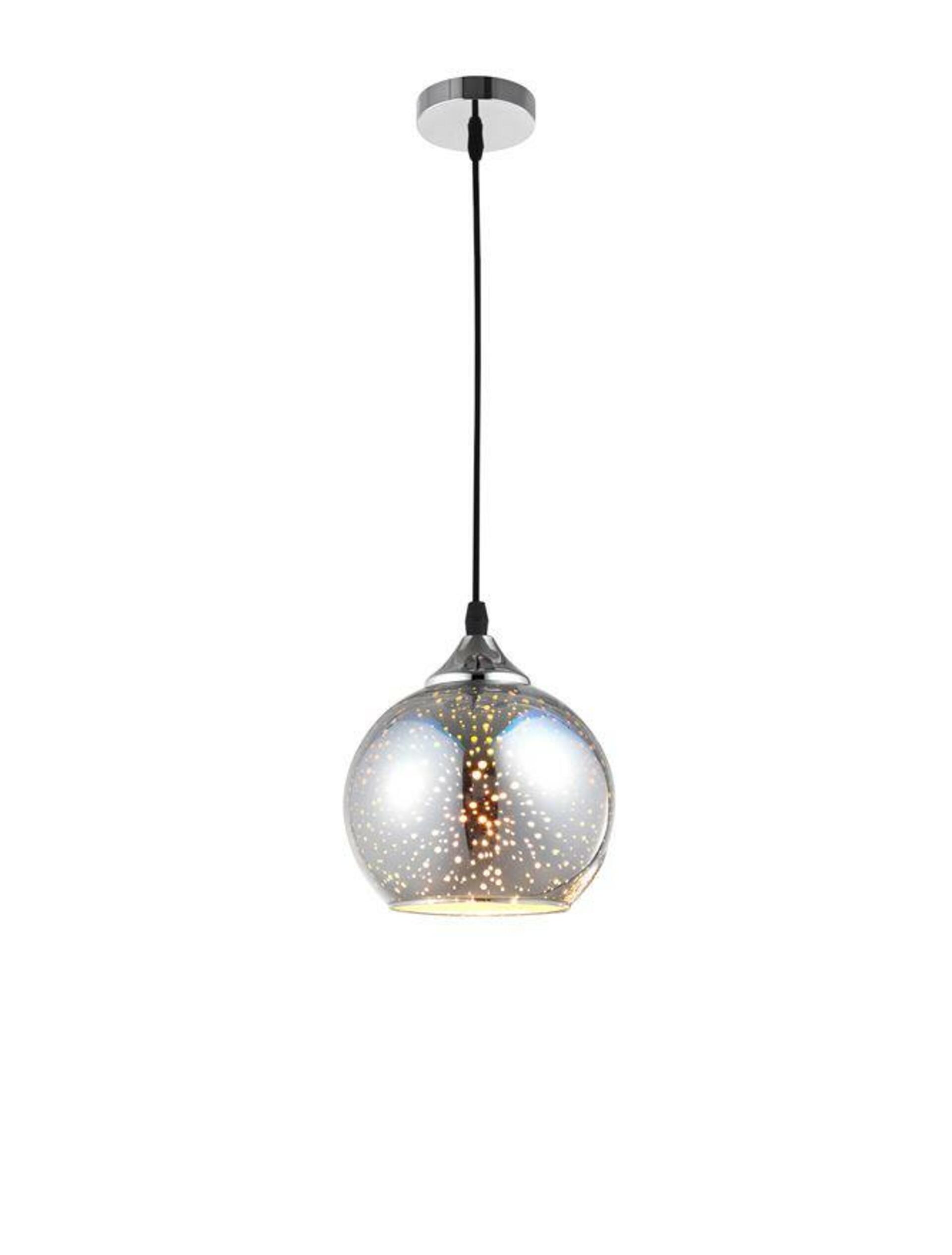 NOVA LUCE závěsné svítidlo BENNETT chromové sklo a kov E27 1x12W 230V IP20 bez žárovky 9332901