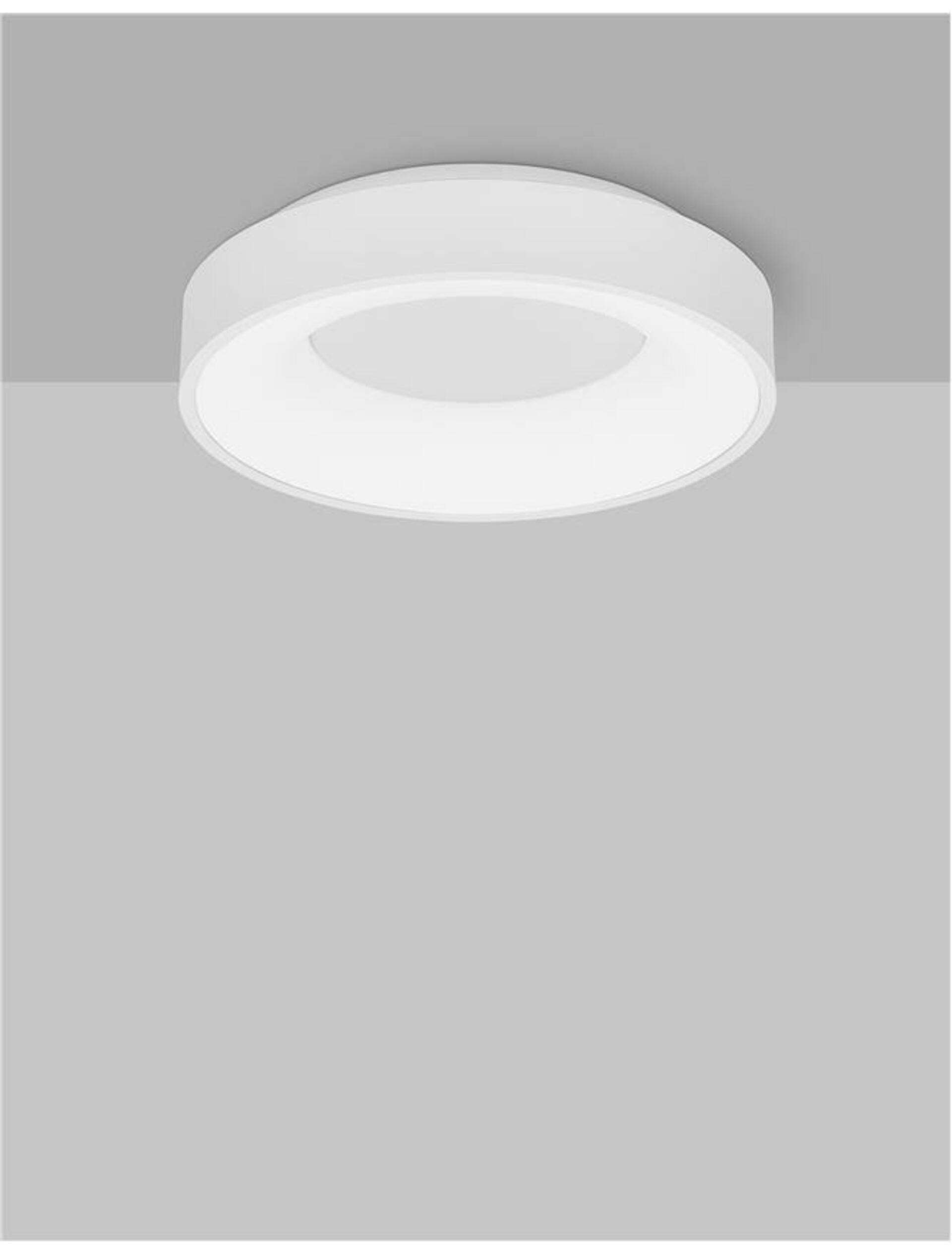 NOVA LUCE stropní svítidlo RANDO THIN bílý hliník a akryl LED 30W 230V 3000K IP20 stmívatelné 9353830