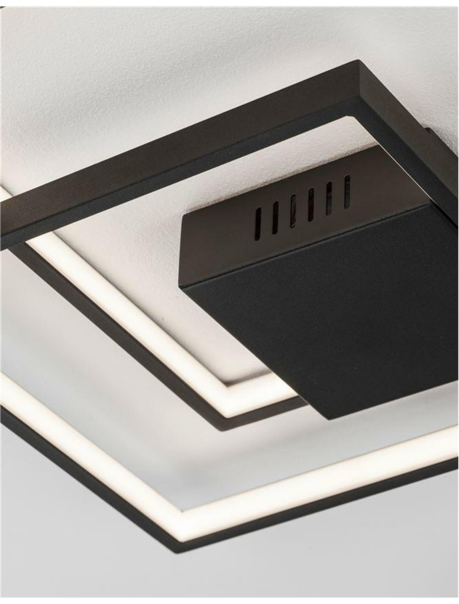 NOVA LUCE stropní svítidlo PORTO černá ocel hliník a akryl LED 30W 230V 3000K IP20 stmívatelné 9364035