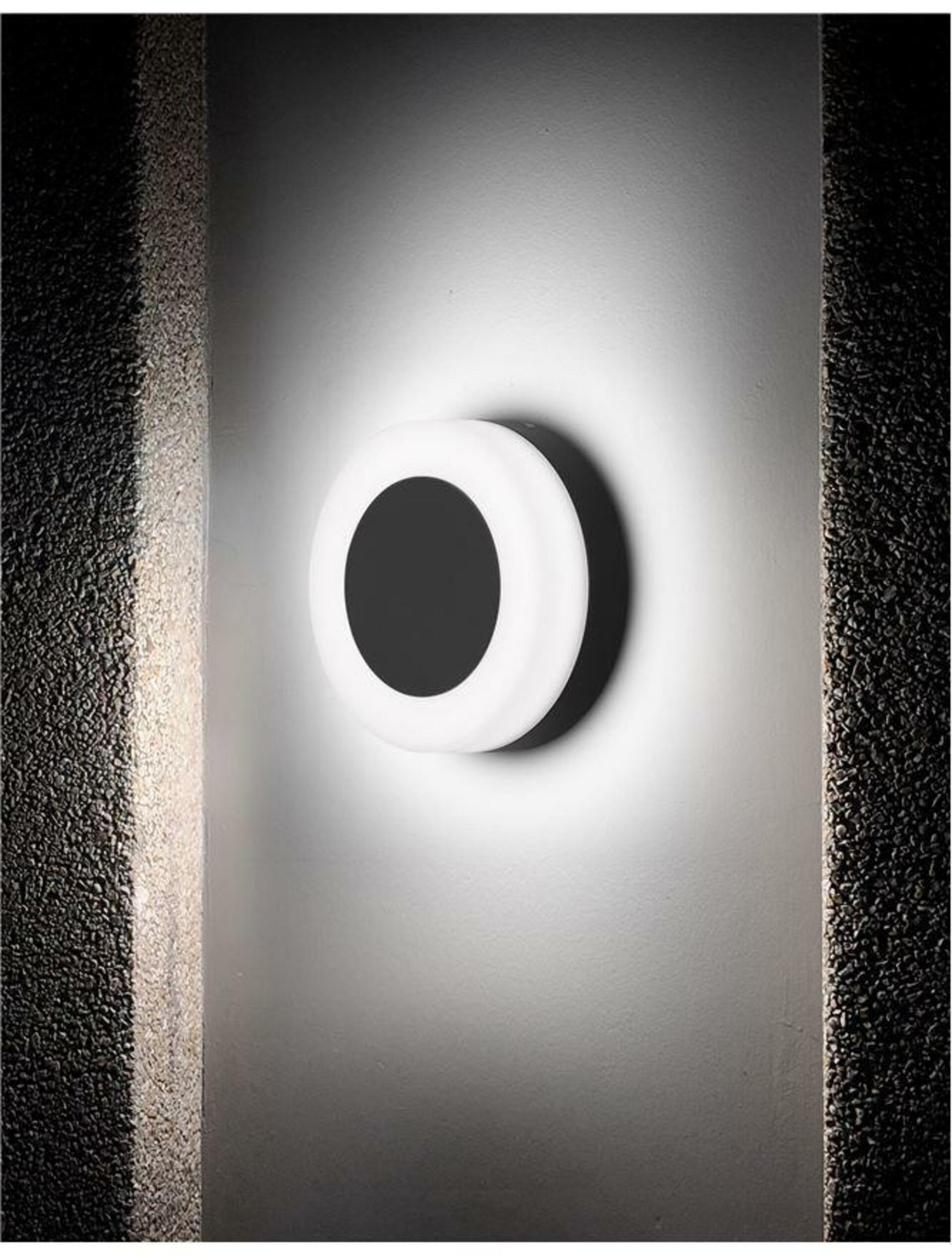 Nova Luce Elegantní kruhové nástěnné svítidlo TUNE - 9 W, 620 lm, 3000  K, bílo-černá NV 9529713