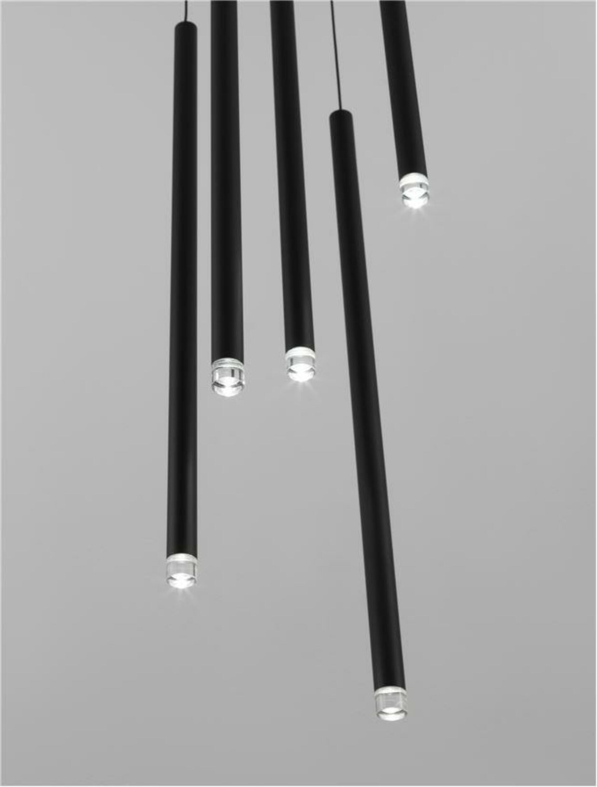NOVA LUCE závěsné svítidlo DANDIA černý hliník LED závěsné svítidlo 30W 3000K 9540203