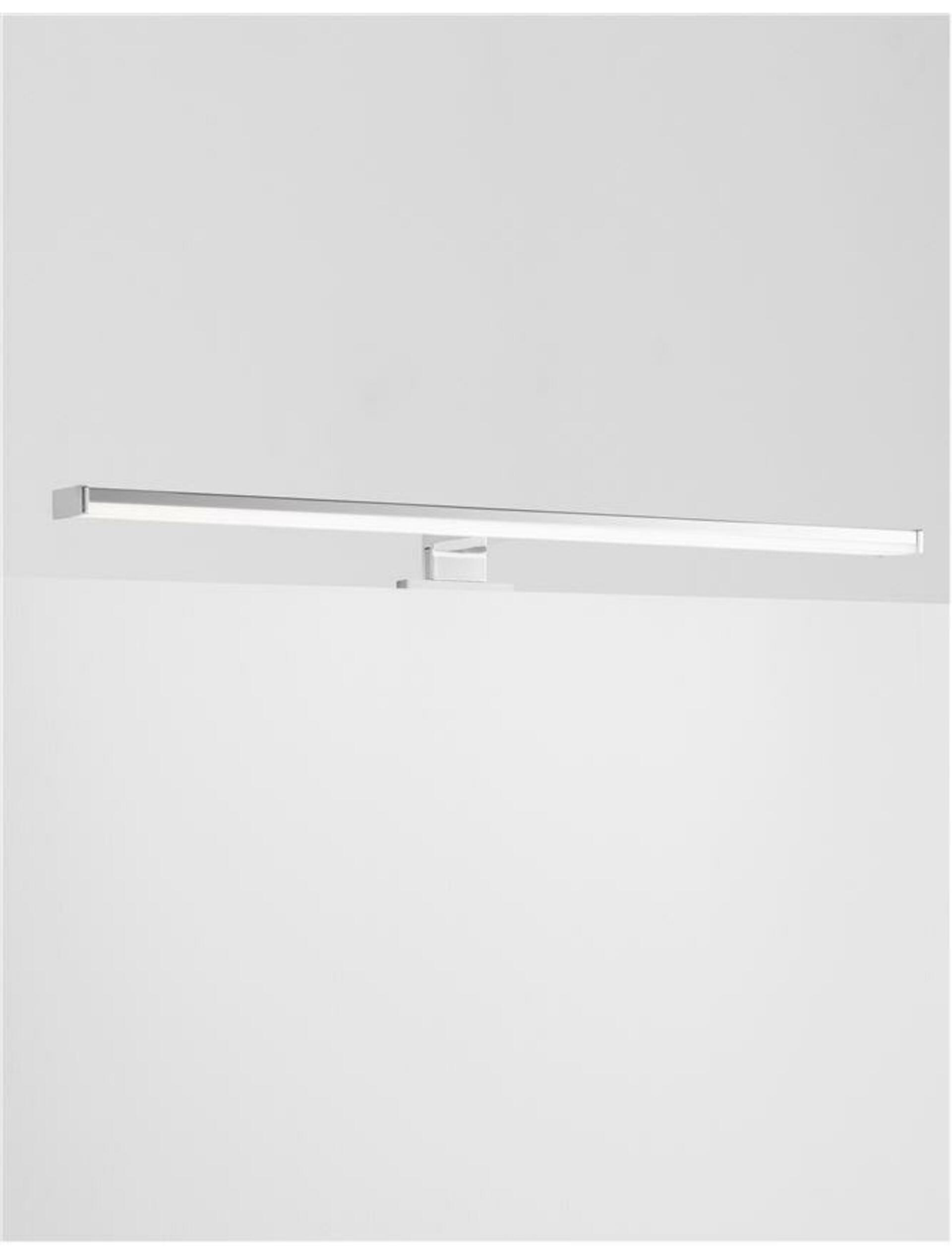 Levně NOVA LUCE svítidlo na zrcadla CORSO chromovaný hliník a akryl LED 12W 230V 3000K IP44 9600401