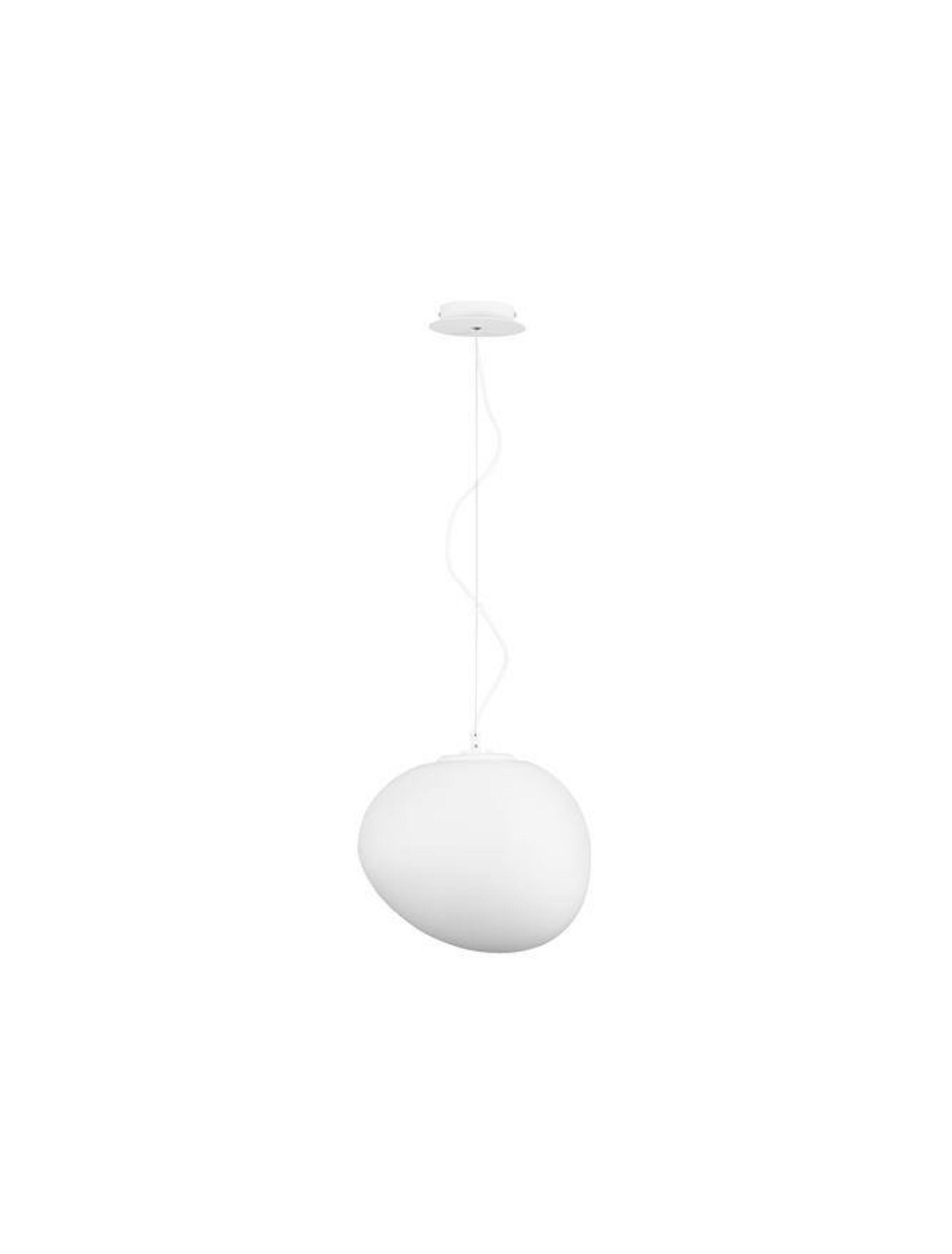 NOVA LUCE závěsné svítidlo CIOTTOLI opálové bílé sklo bílý hliník E27 1x12W 230V IP20 bez žárovky 9619602