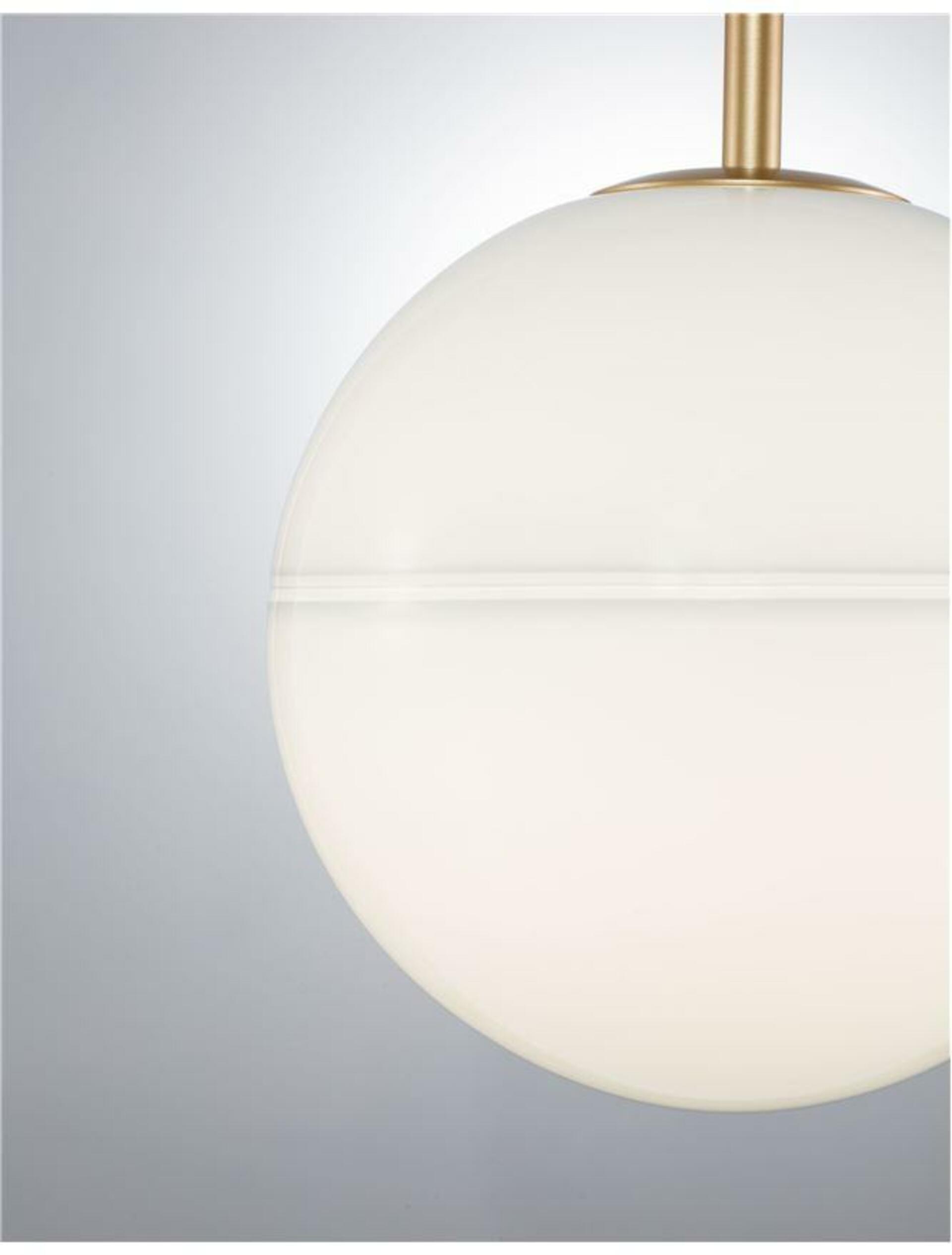 NOVA LUCE závěsné svítidlo CANTONA bílé opálové sklo mosaz zlatá E27 1x12W 230V IP20 bez žárovky 9960612