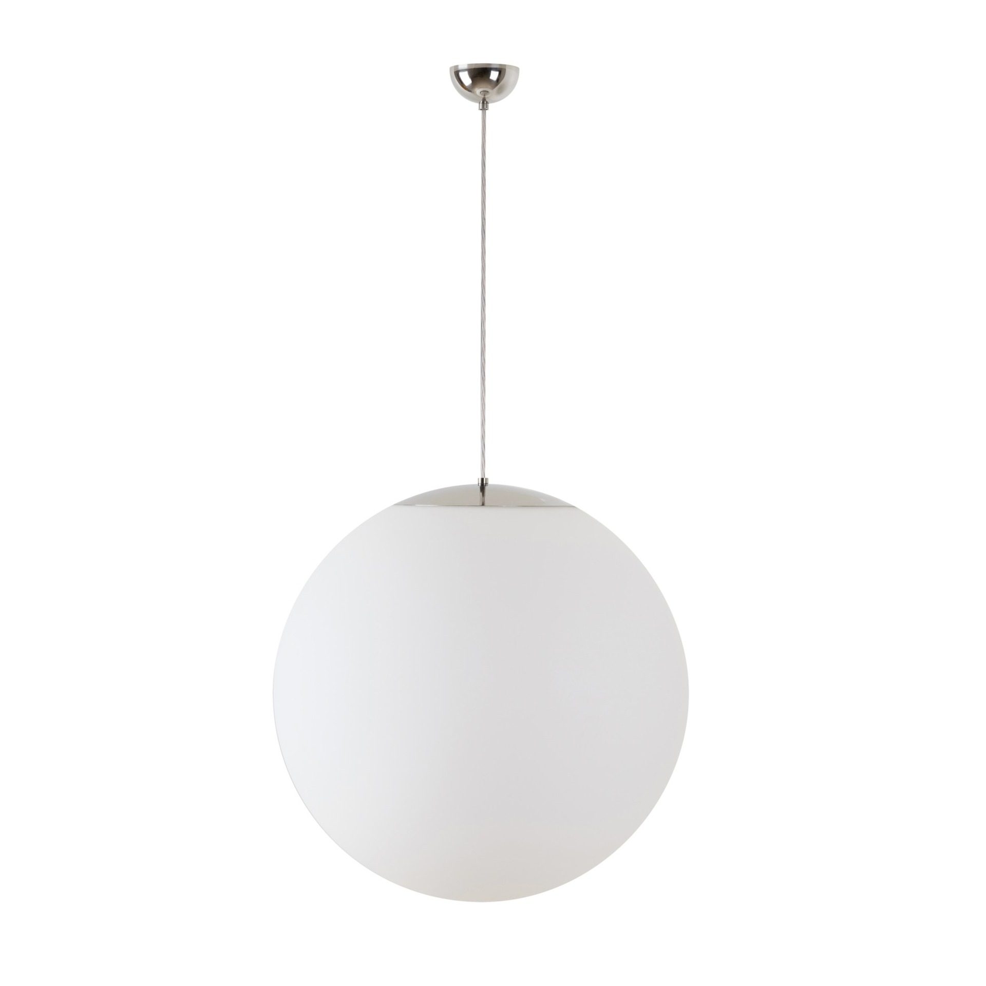 Levně OSMONT ADR53077 ADRIA S5 závěsné skleněné svítidlo nerez leštěná / bílá IP40 3x60W E27