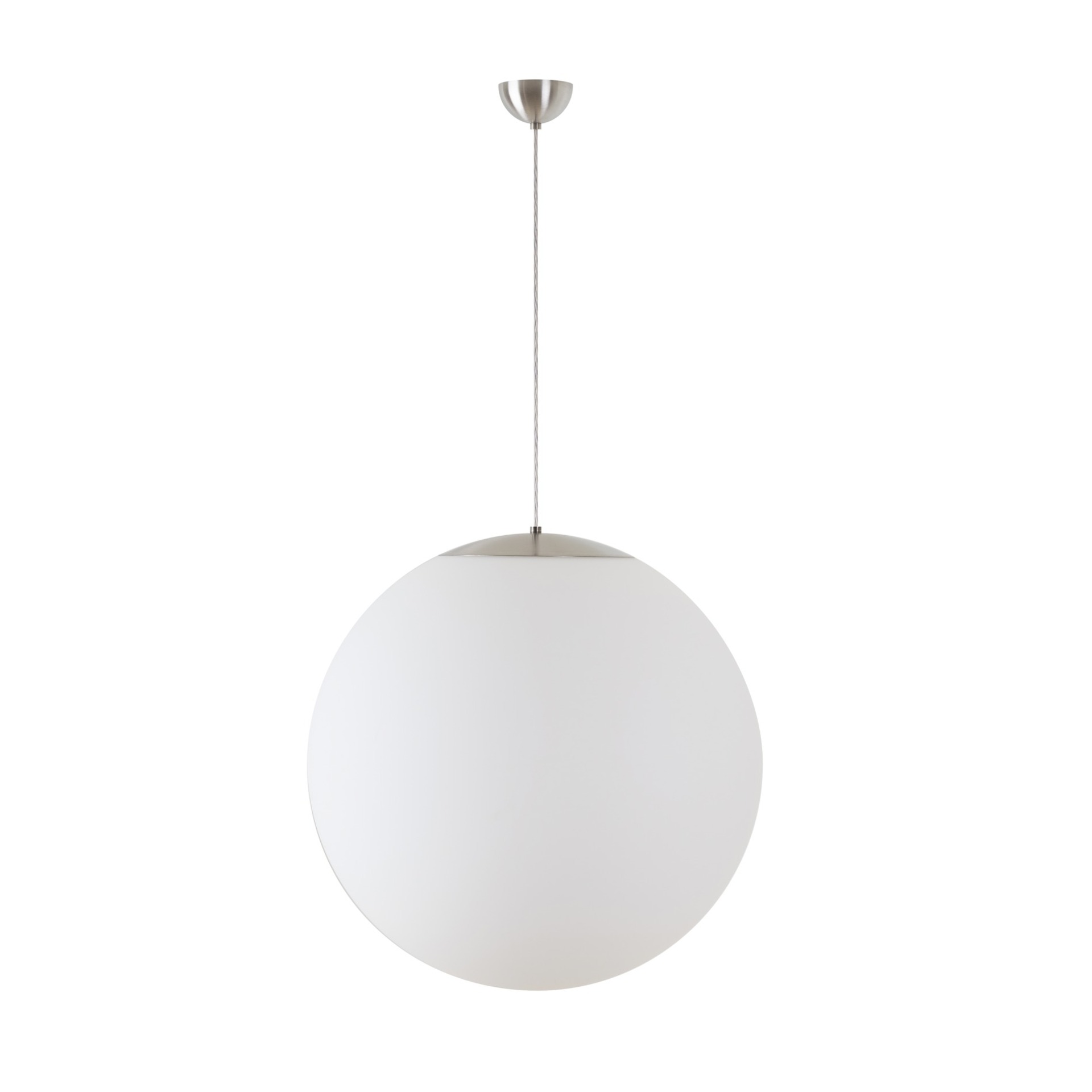 Levně OSMONT ADR53083 ADRIA S5 závěsné skleněné svítidlo nerez broušená / bílá IP40 3x60W E27