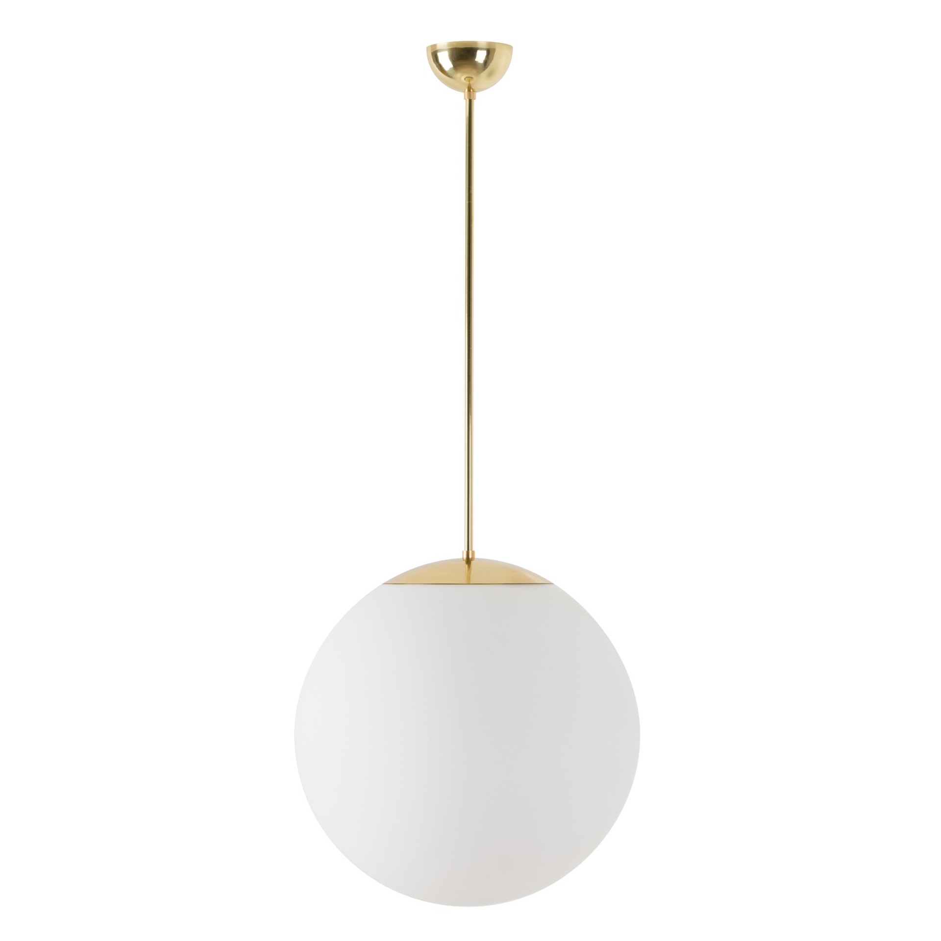 Levně OSMONT ADR60097 ADRIA P3 závěsné skleněné svítidlo mosaz leštěná / bílá IP40 3000 K 27W LED DALI